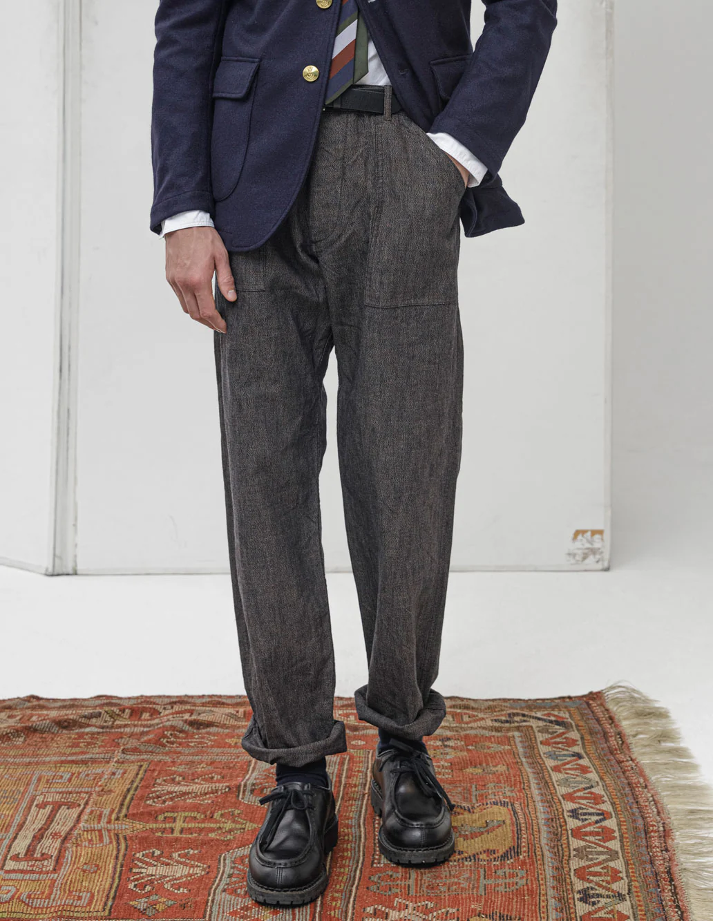 1ST PAT-RN DELTA TROUSERS - BROWN - Image 5
