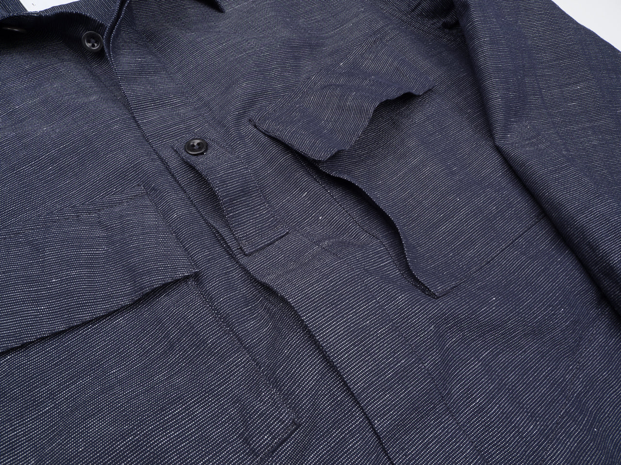 1ST PAT-RN SUMATRA OVERSHIRT - BLUE - Image 4