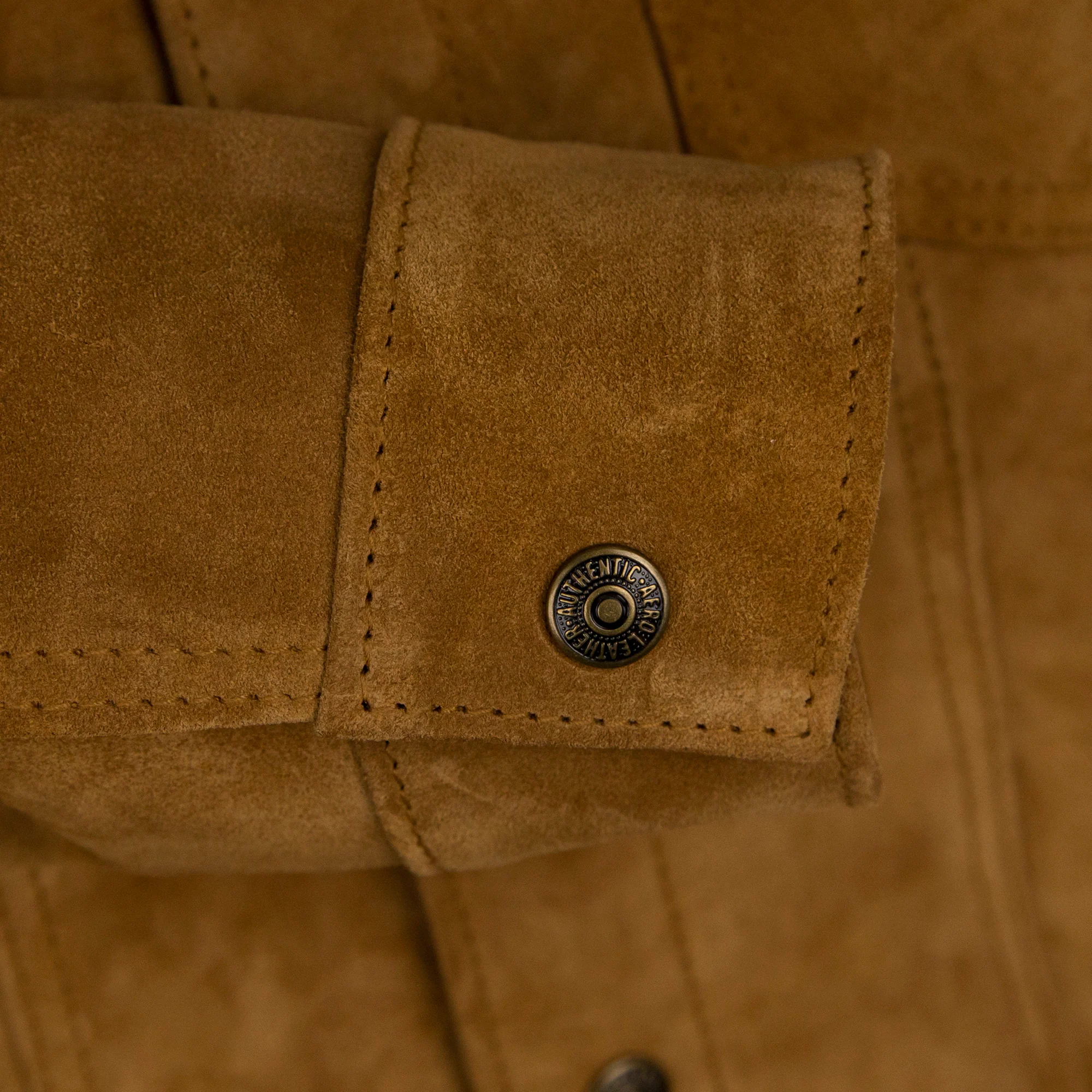 AERO LEATHER TYPE III JEAN JACKET - UNLINED COW SUEDE - Image 7