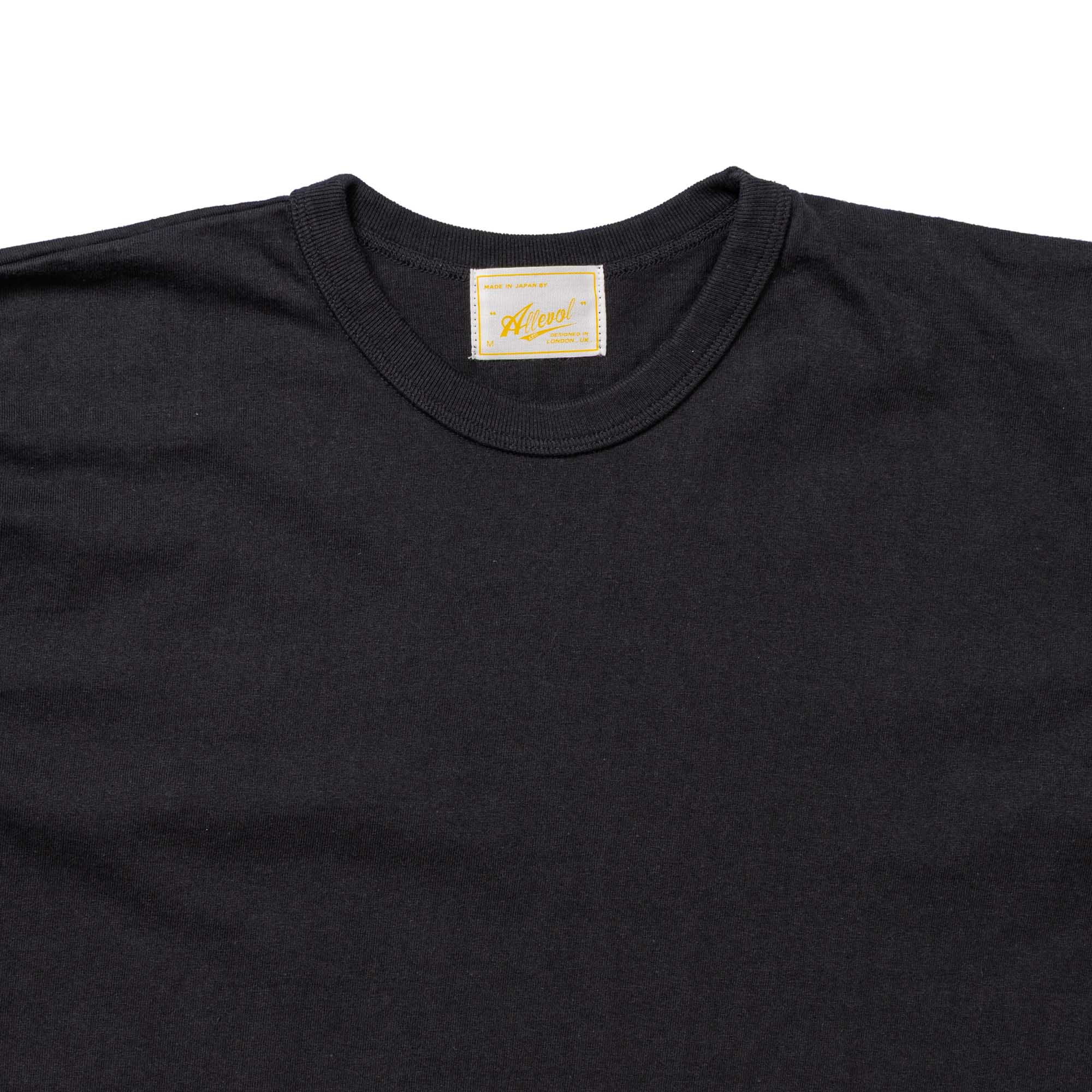 ALLLEVOL HEAVY DUTY CREW NECK T-SHIRT CROPPED - BLACK - Image 3