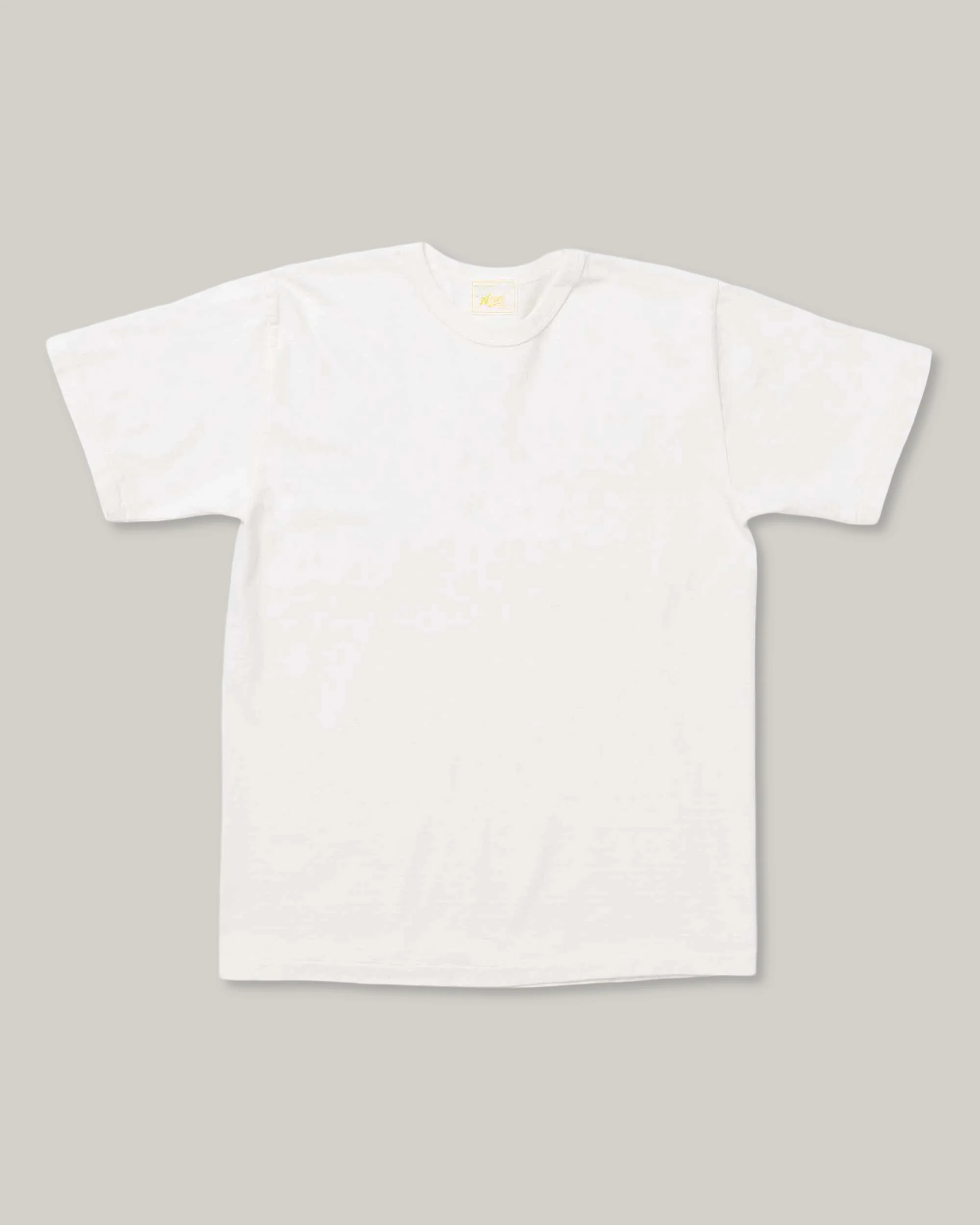 ALLLEVOL HEAVY DUTY CREW NECK T-SHIRT CROPPED - WHITE