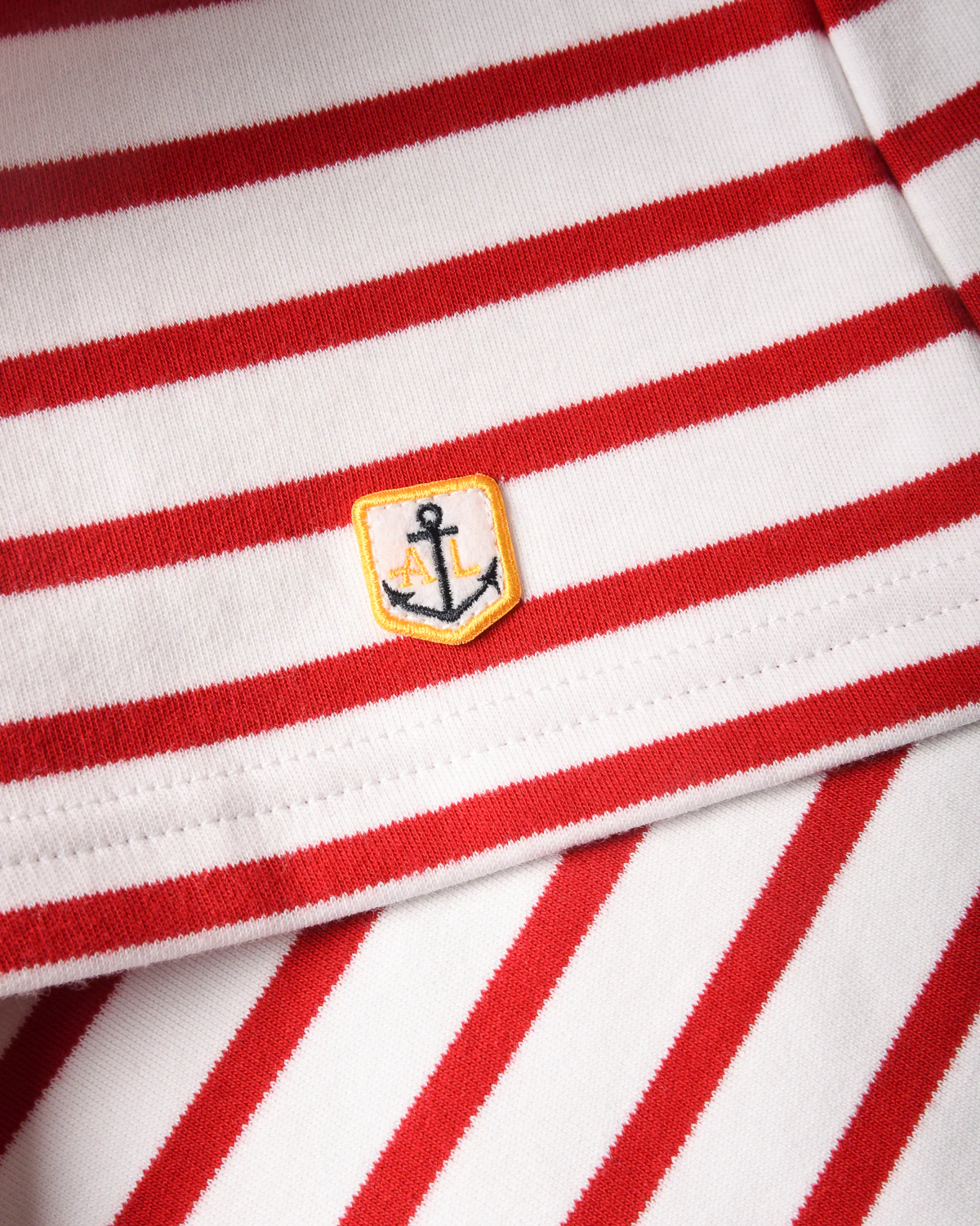ARMOR LUX LADIES HERITAGE BRETON SHIRT L/S - WHITE/ BRAISE - Image 8