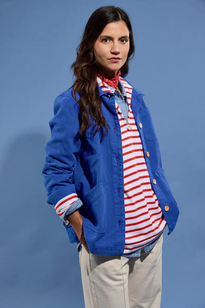 ARMOR LUX WOMEN'S FISHERMAN JACKET HERITAGE - MAZARINE MID BLUE - Image 2