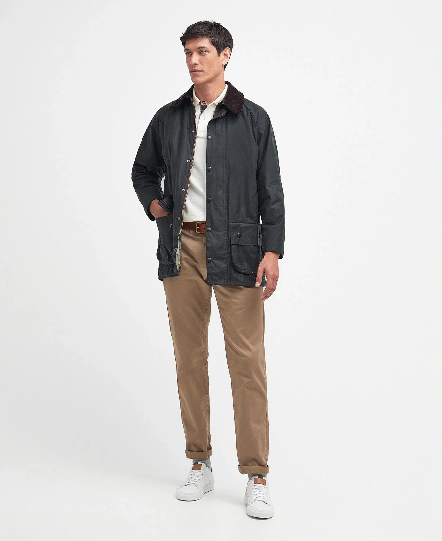 BARBOUR BEAUFORT JACKET - SAGE - Image 12