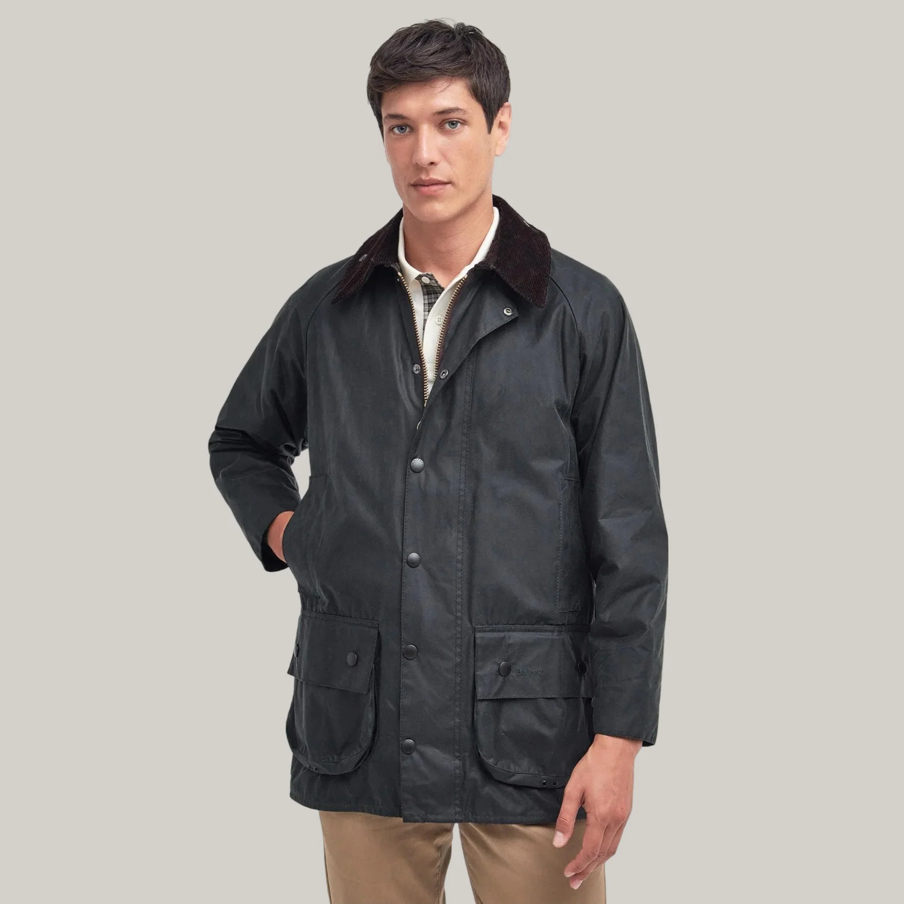BARBOUR BEAUFORT JACKET - SAGE - Image 4