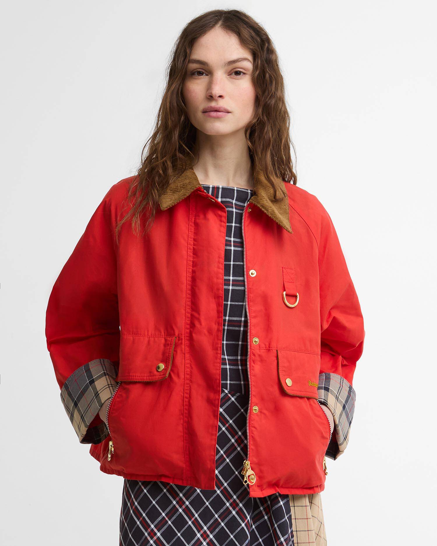 BARBOUR MACKWORTH CASUAL JACKET - VERMILLION - Image 2