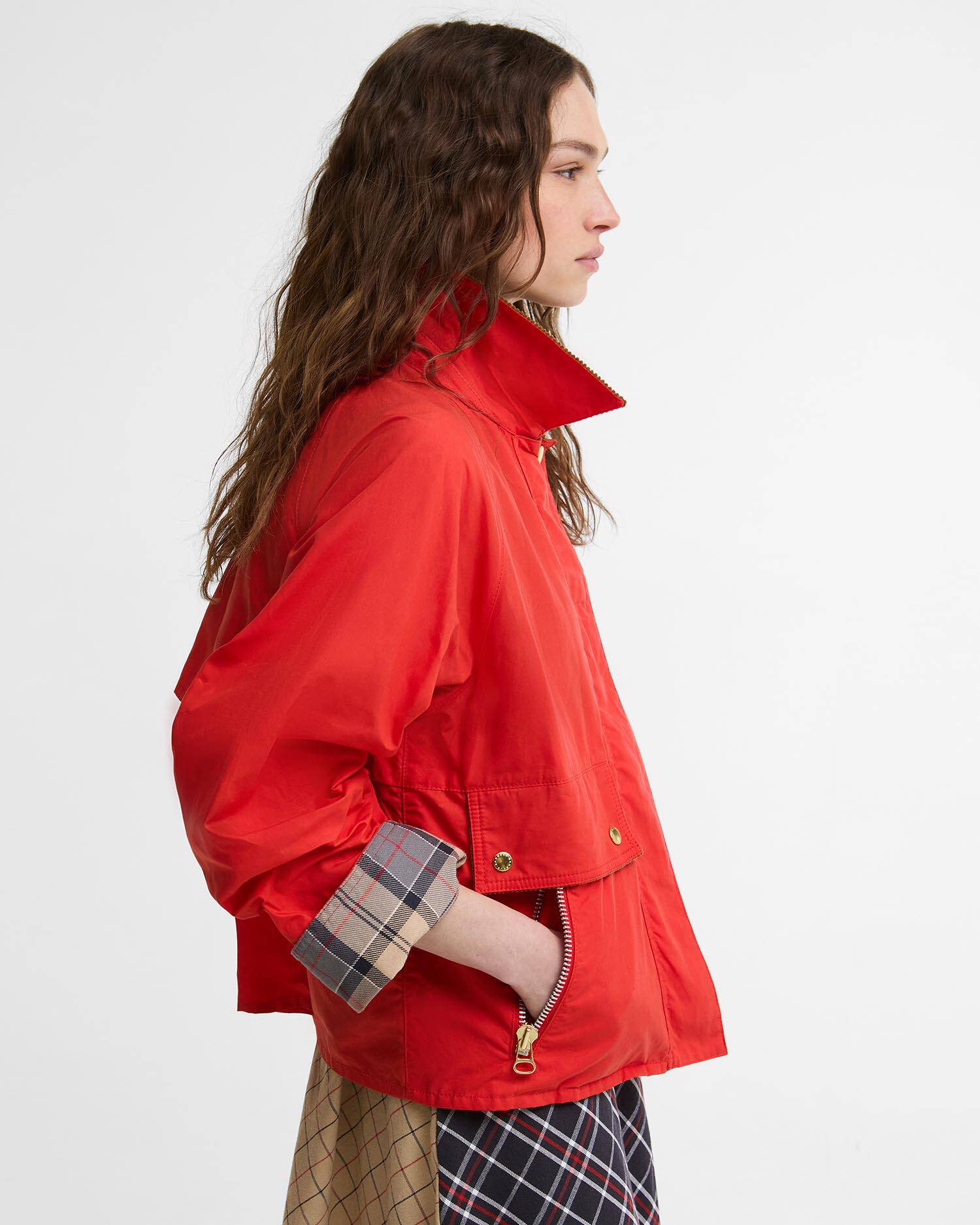 BARBOUR MACKWORTH CASUAL JACKET - VERMILLION - Image 4