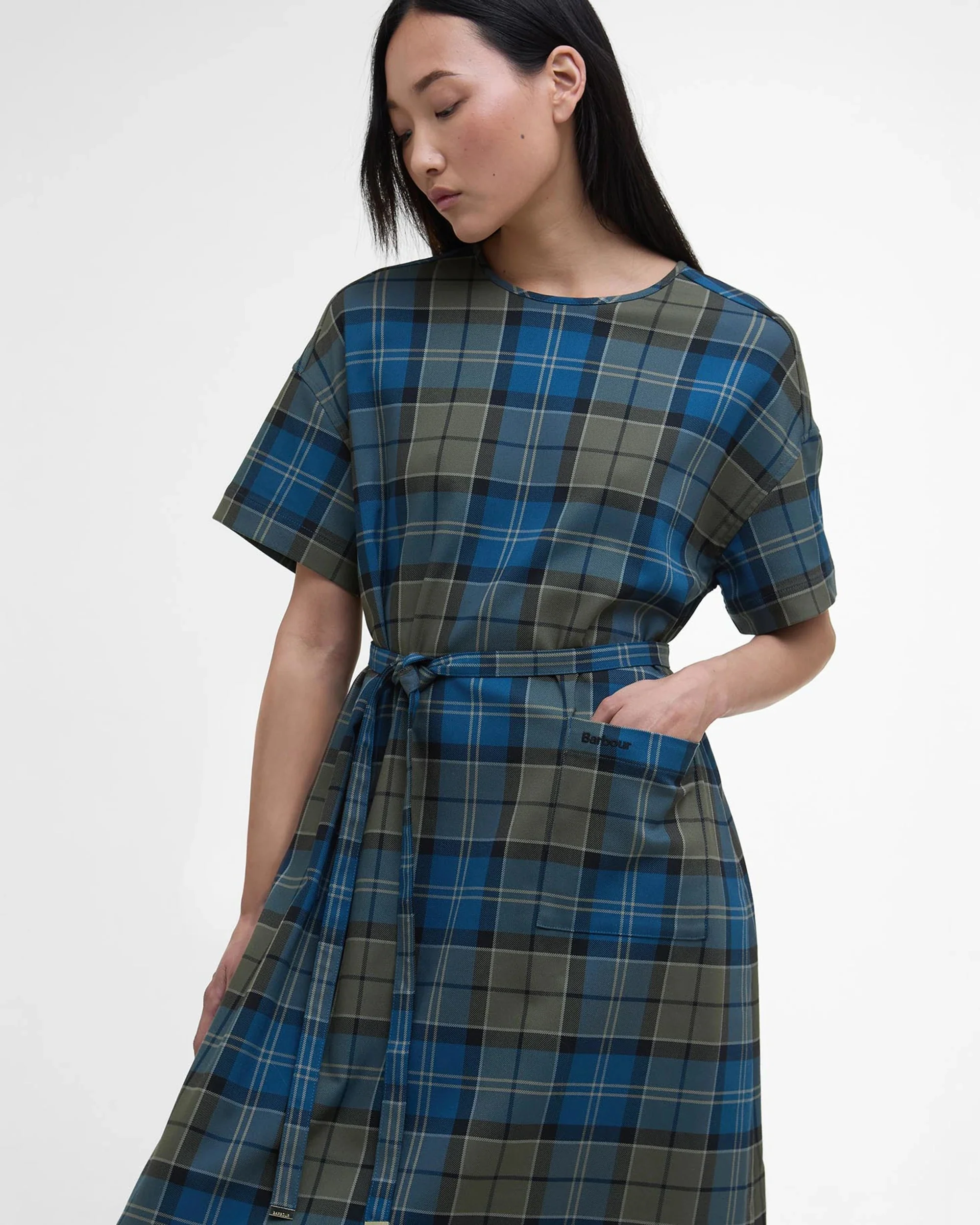 BARBOUR MATILDA TARTAN MAXI DRESS - DUNDEE TARTAN - Image 4