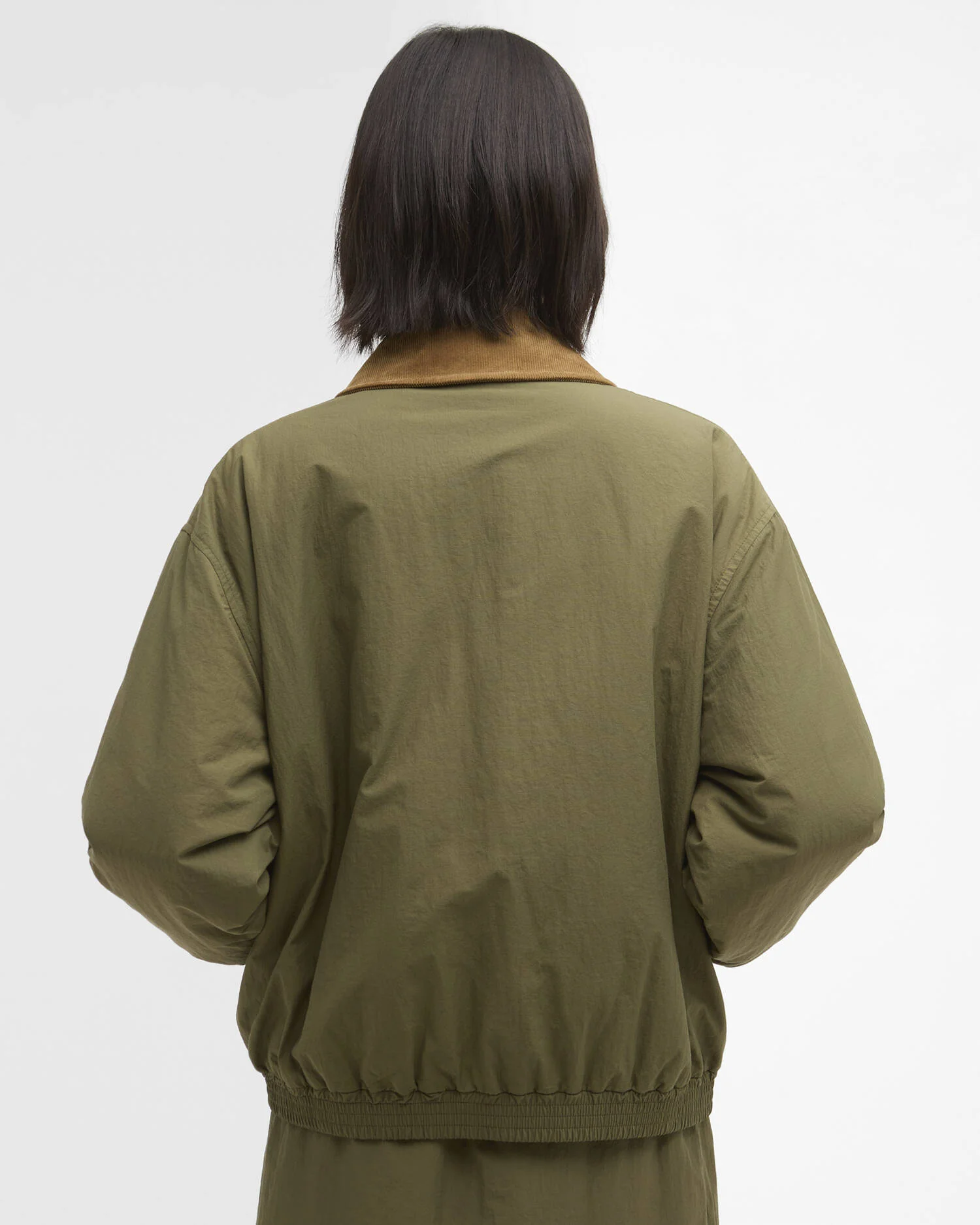 BARBOUR MAUREEN REVERSIBLE CASUAL JACKET - BURNT OLIVE - Image 4