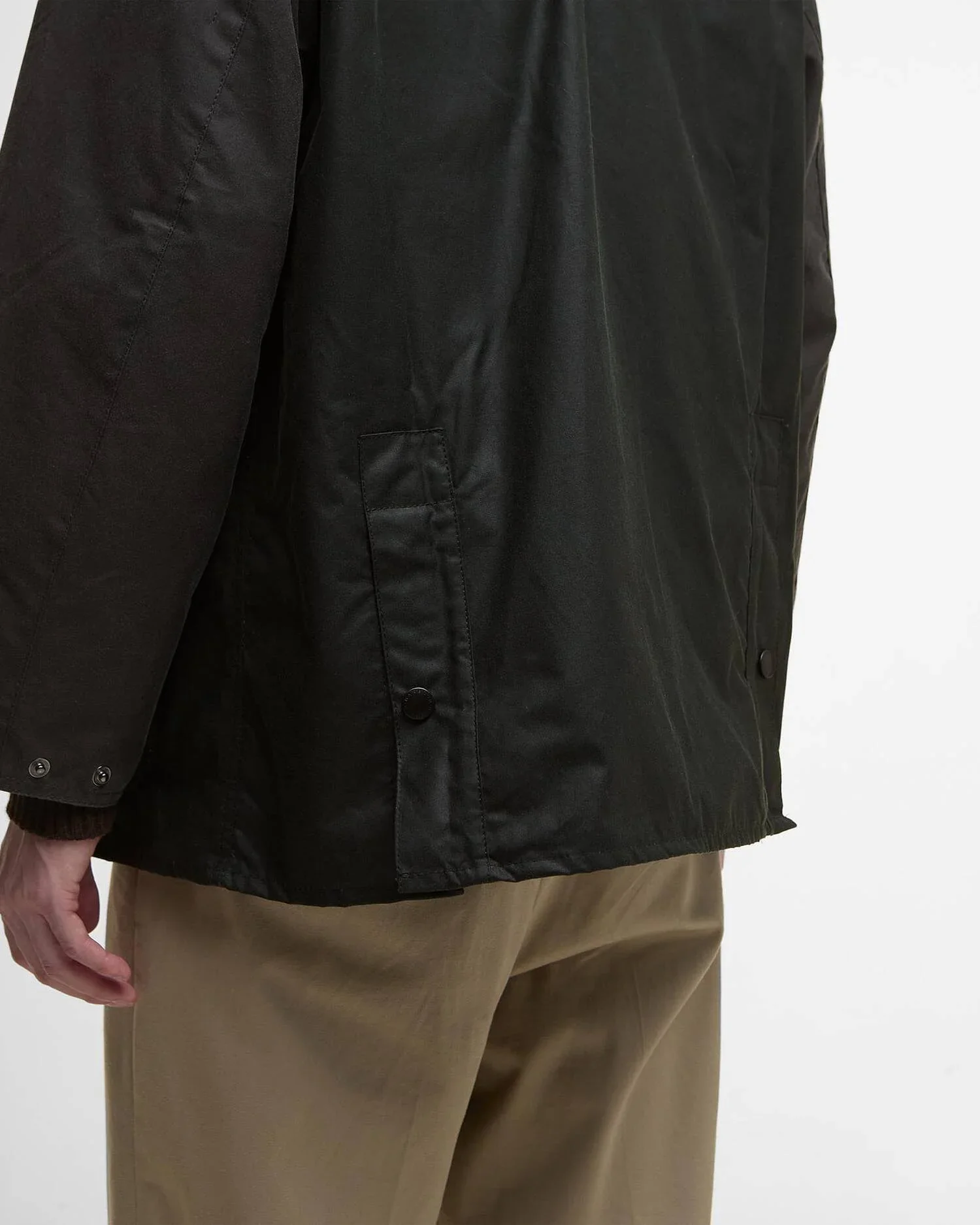 BARBOUR PATCHWORK BEDALE OS WAX JACKET - SAGE MULTI - Image 11