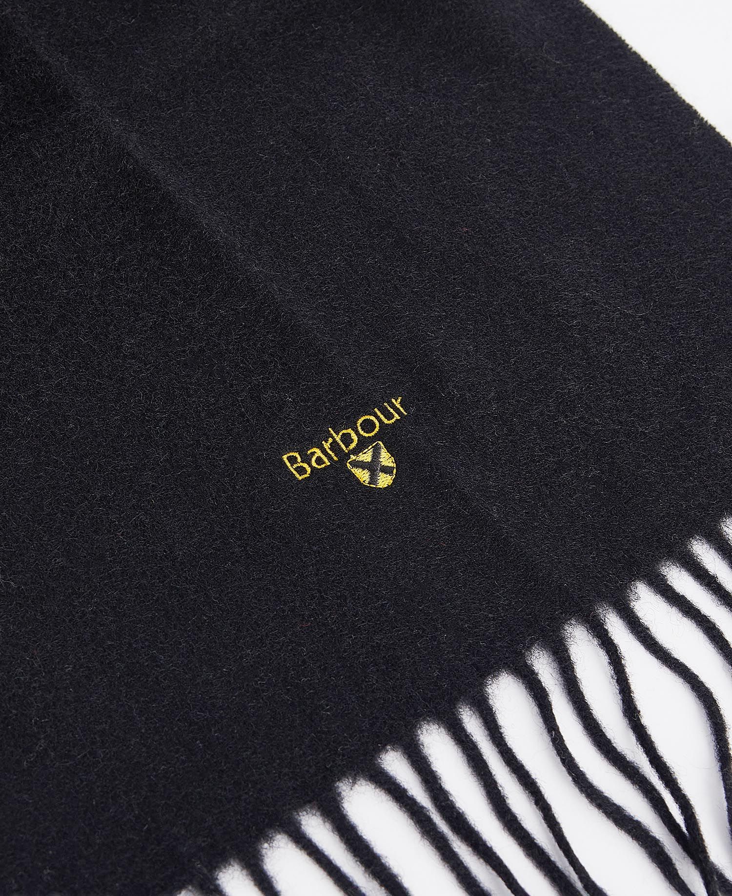 BARBOUR PLAIN LAMBSWOOL SCARF - BLACK - Image 5