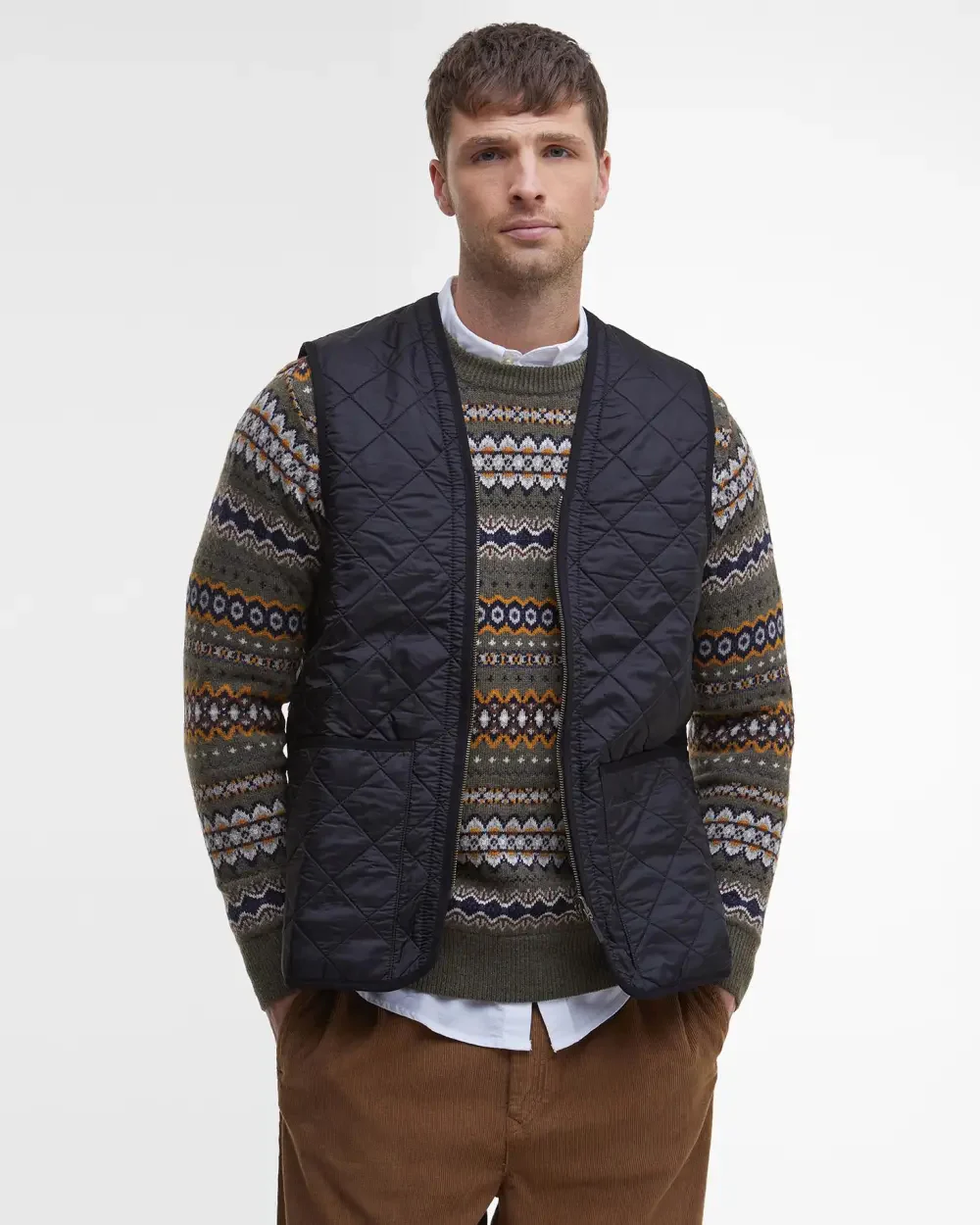 BARBOUR POLARQUILT LINER  - BLACK - Image 3