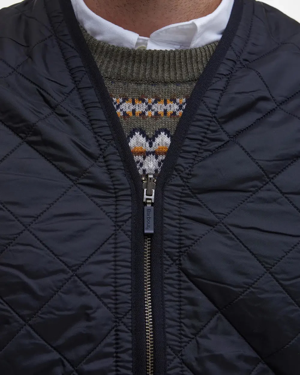 BARBOUR POLARQUILT LINER  - BLACK - Image 7