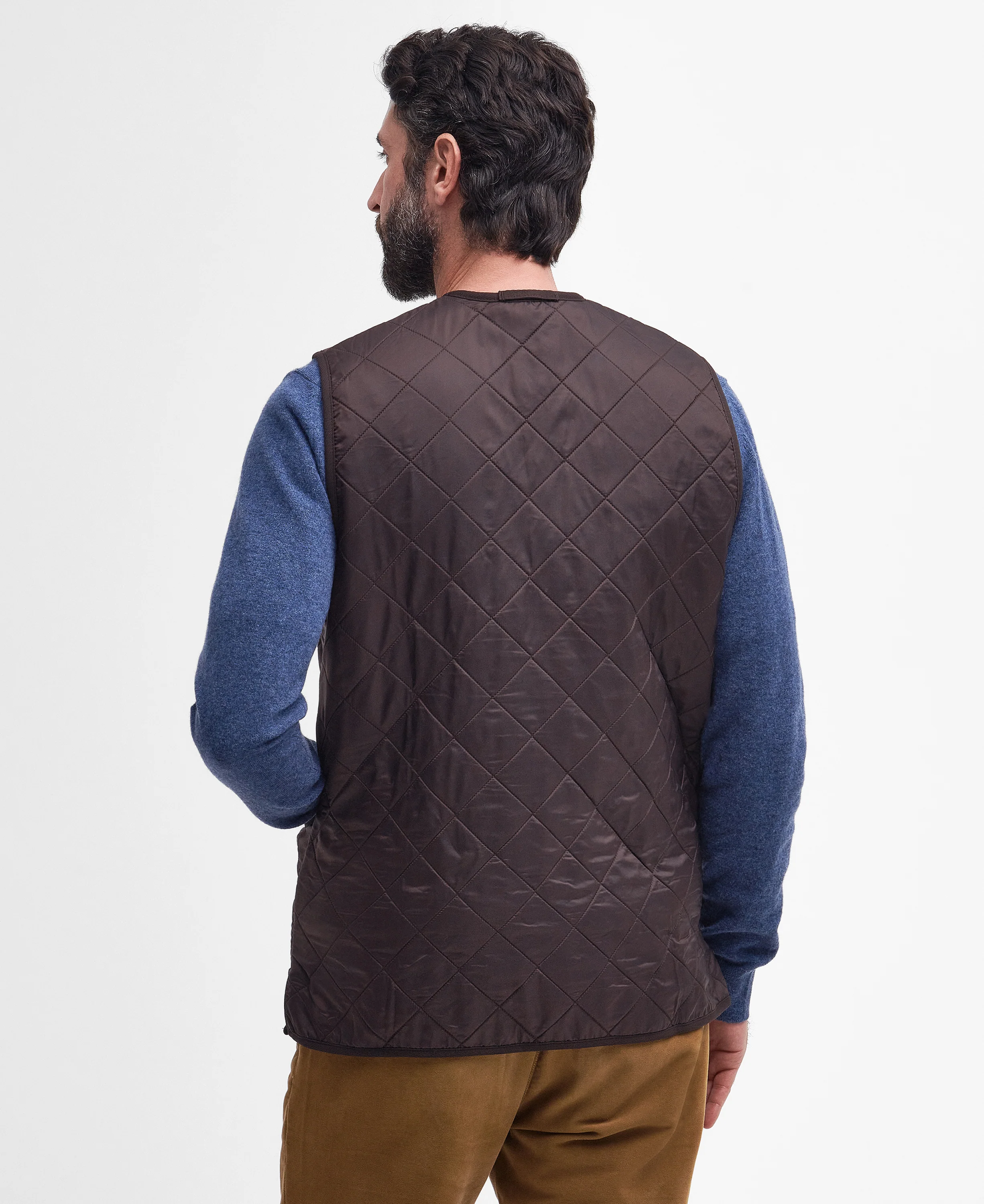 BARBOUR POLARQUILT LINER  - DARK BROWN - Image 4