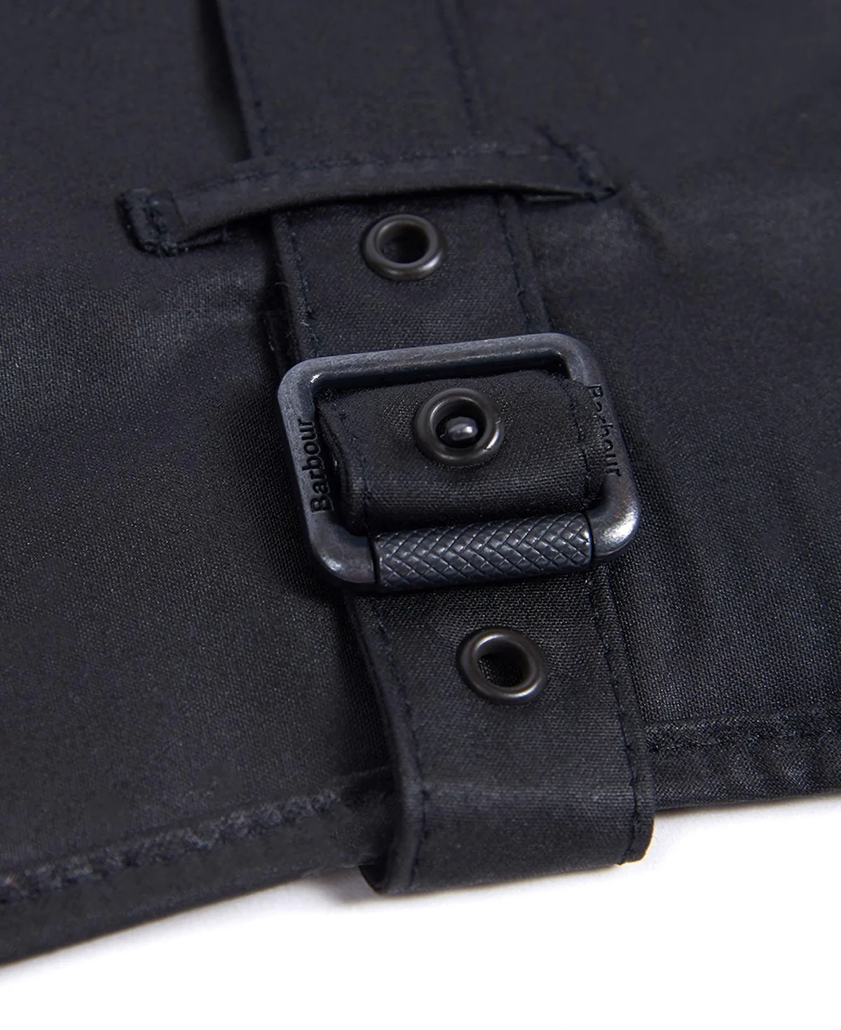 BARBOUR SYLKOIL DOG COAT - BLACK - Image 3