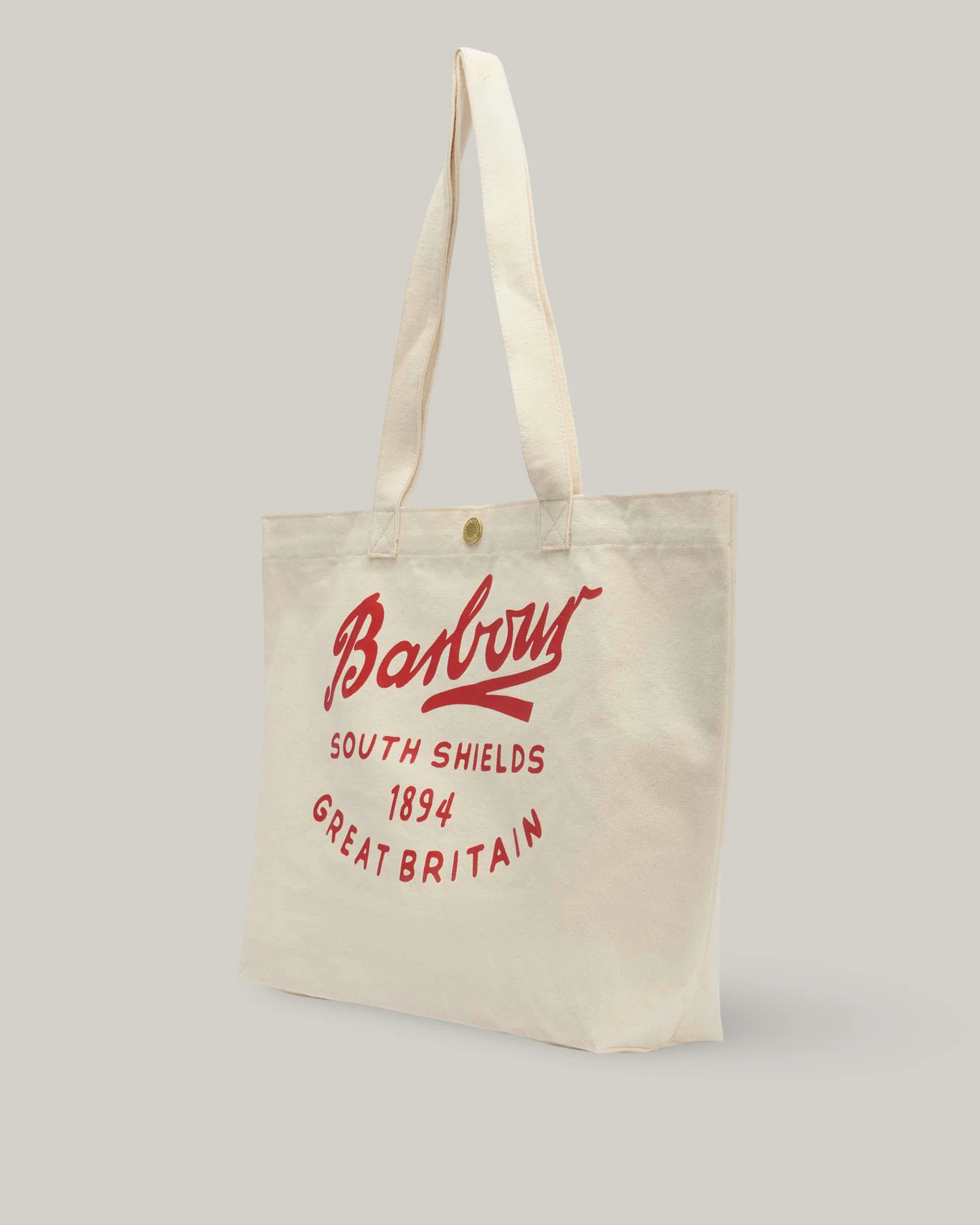 BARBOUR SCRIPT TOTE BAG - RED LOGO - Image 3