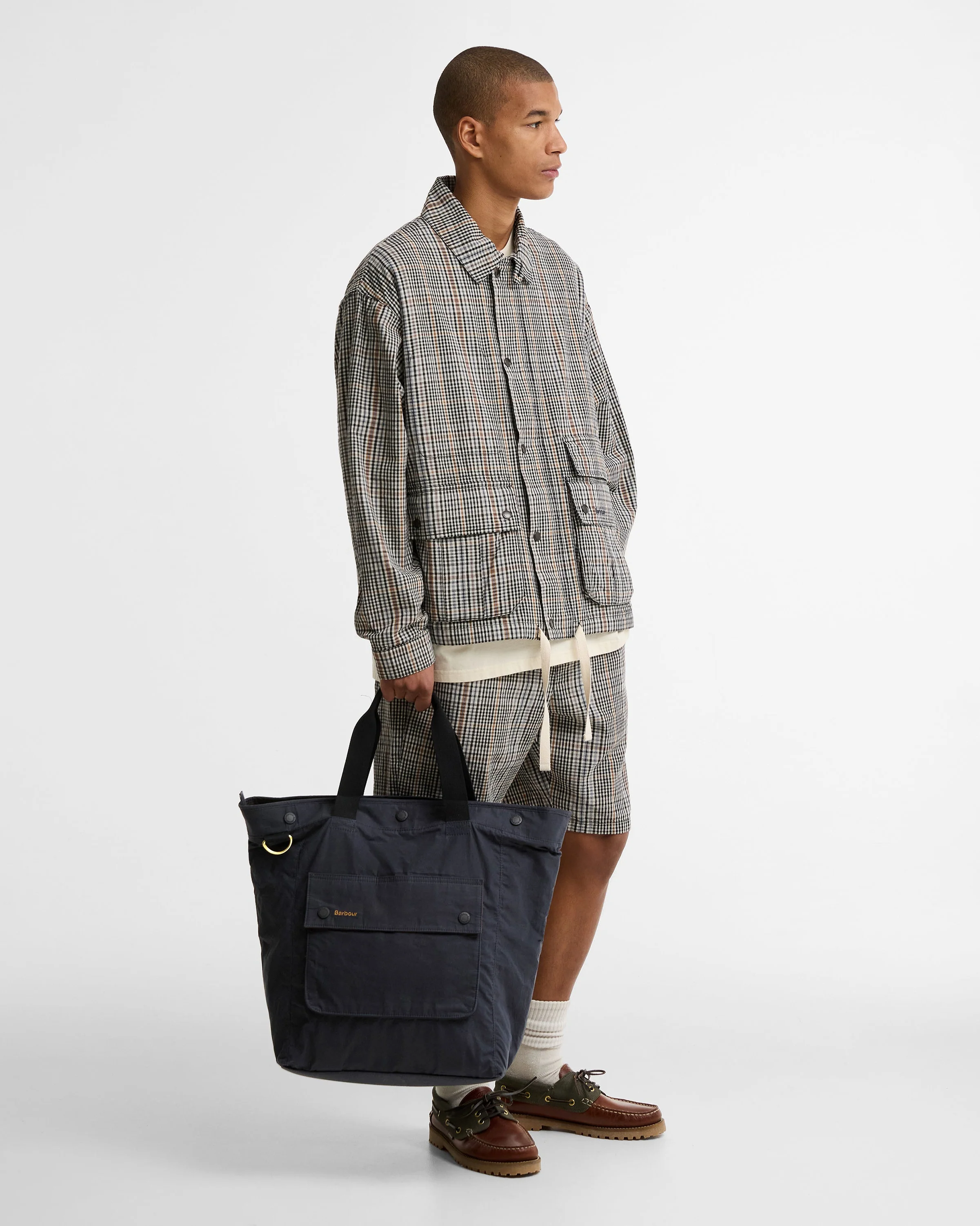 BARBOUR TRANSPORT 3 WAY TOTE/ BACKPACK - NAVY - Image 2