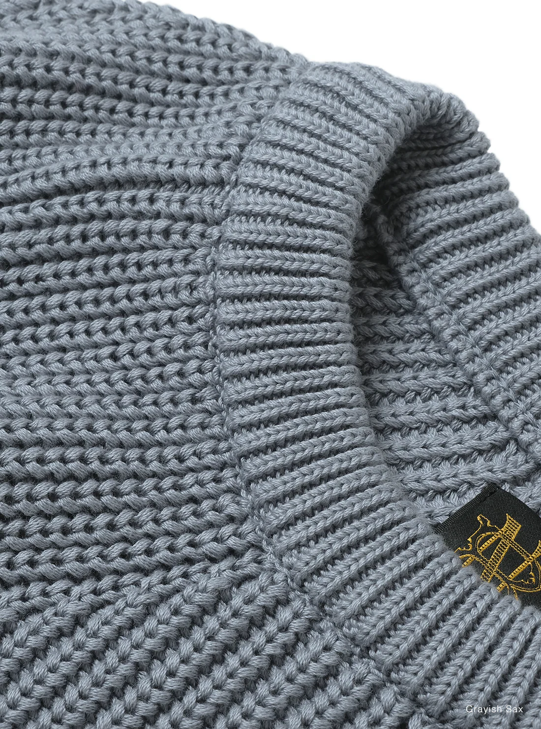 BATONER COTTON SIGNATURE CREW NECK - GRAY SAX - Image 5