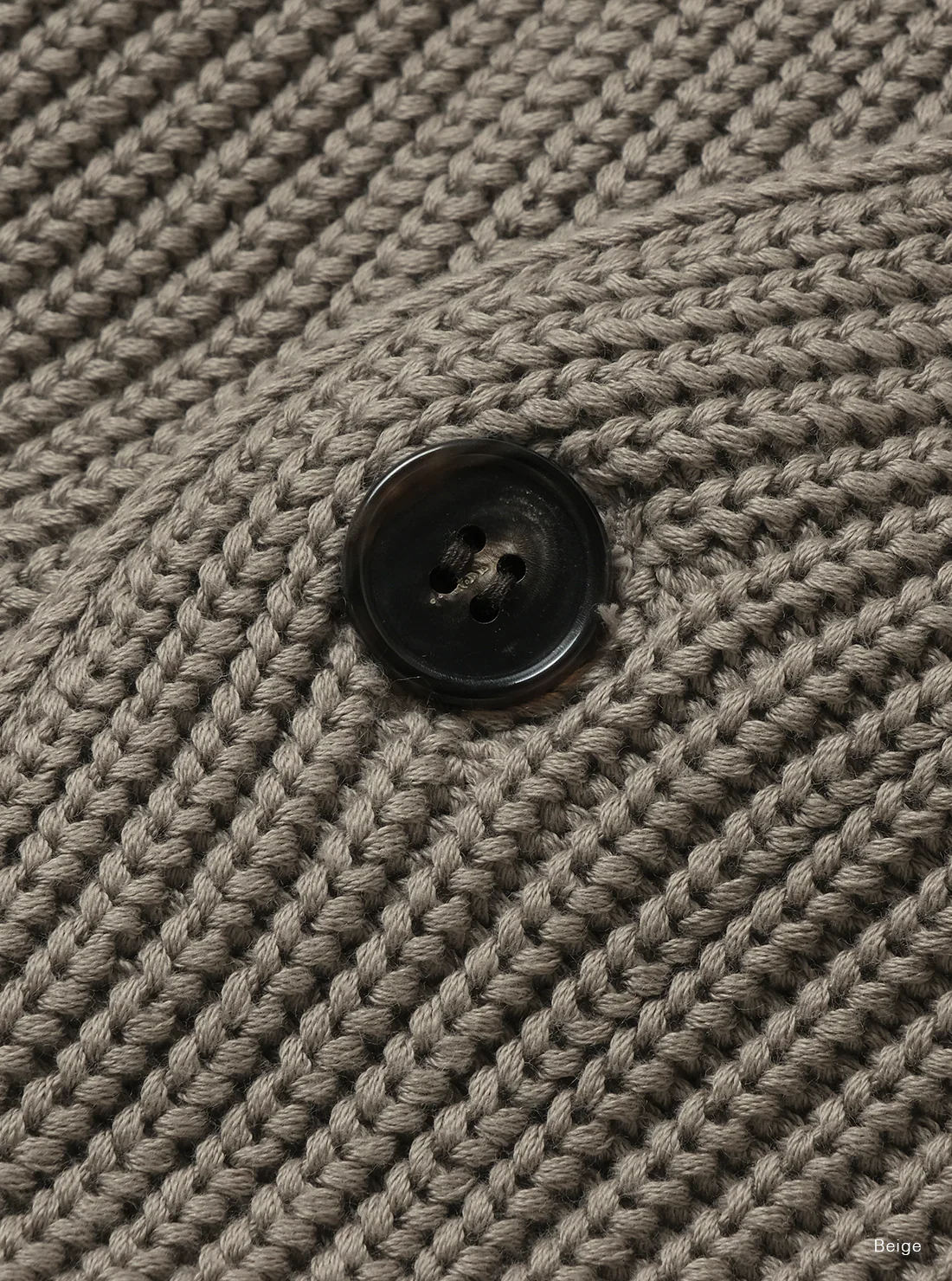 BATONER COTTON SIGNATURE WASO CARDIGAN - CHARCOAL - Image 5