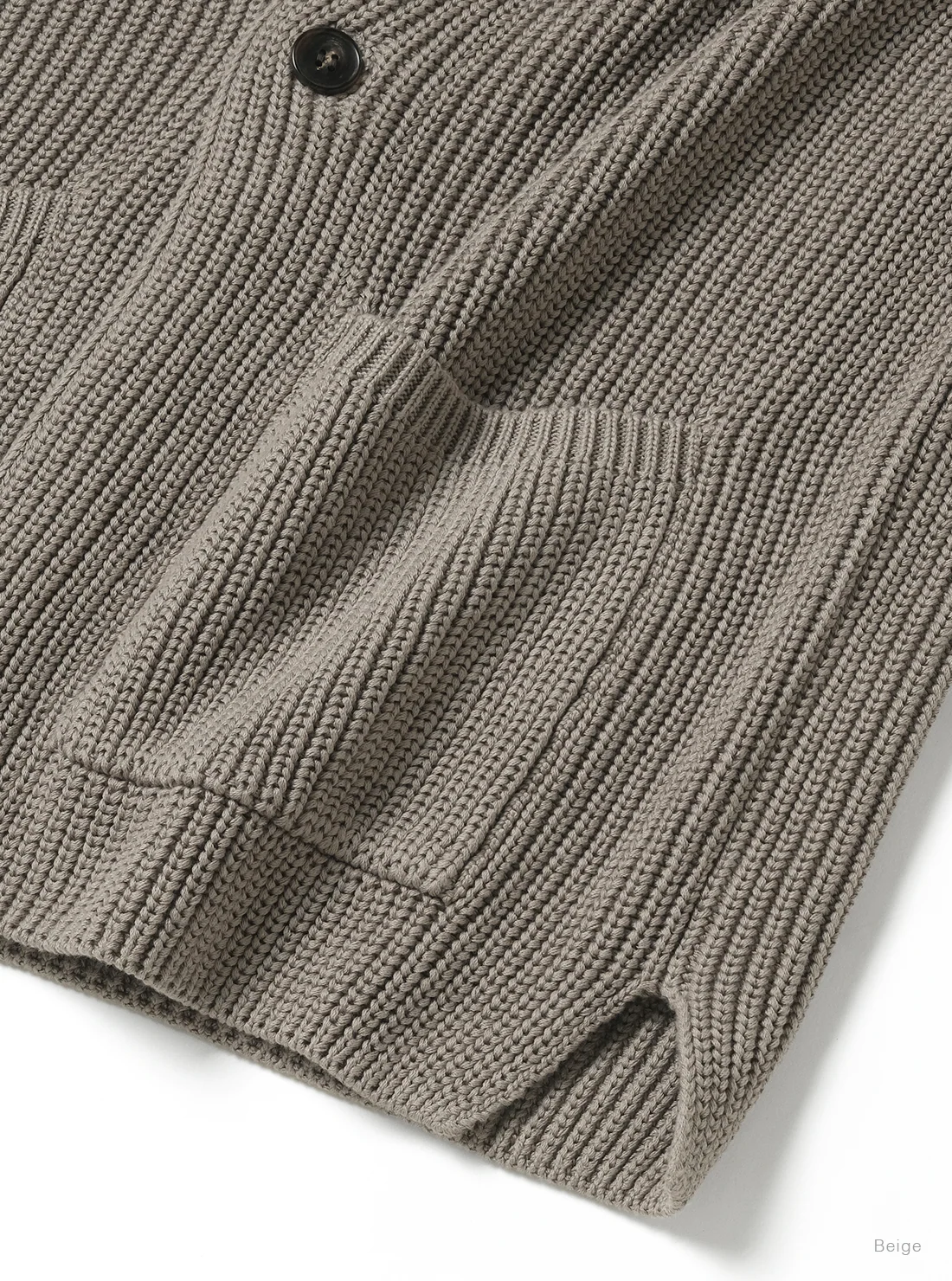 BATONER COTTON SIGNATURE WASO CARDIGAN - CHARCOAL - Image 8