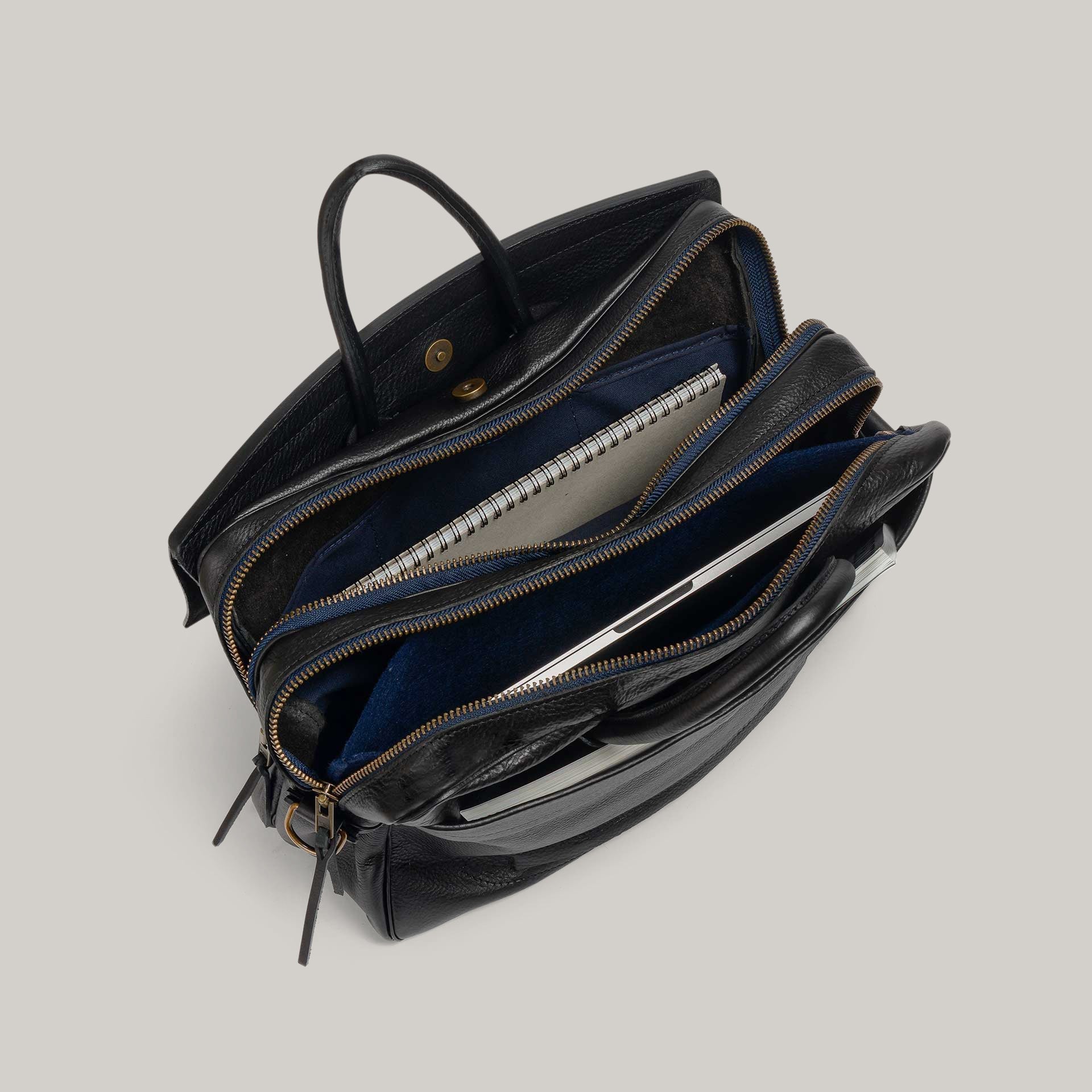BLEU DE CHAUFFE ZEPPO BUSINESS BAG - BLACK - Image 4