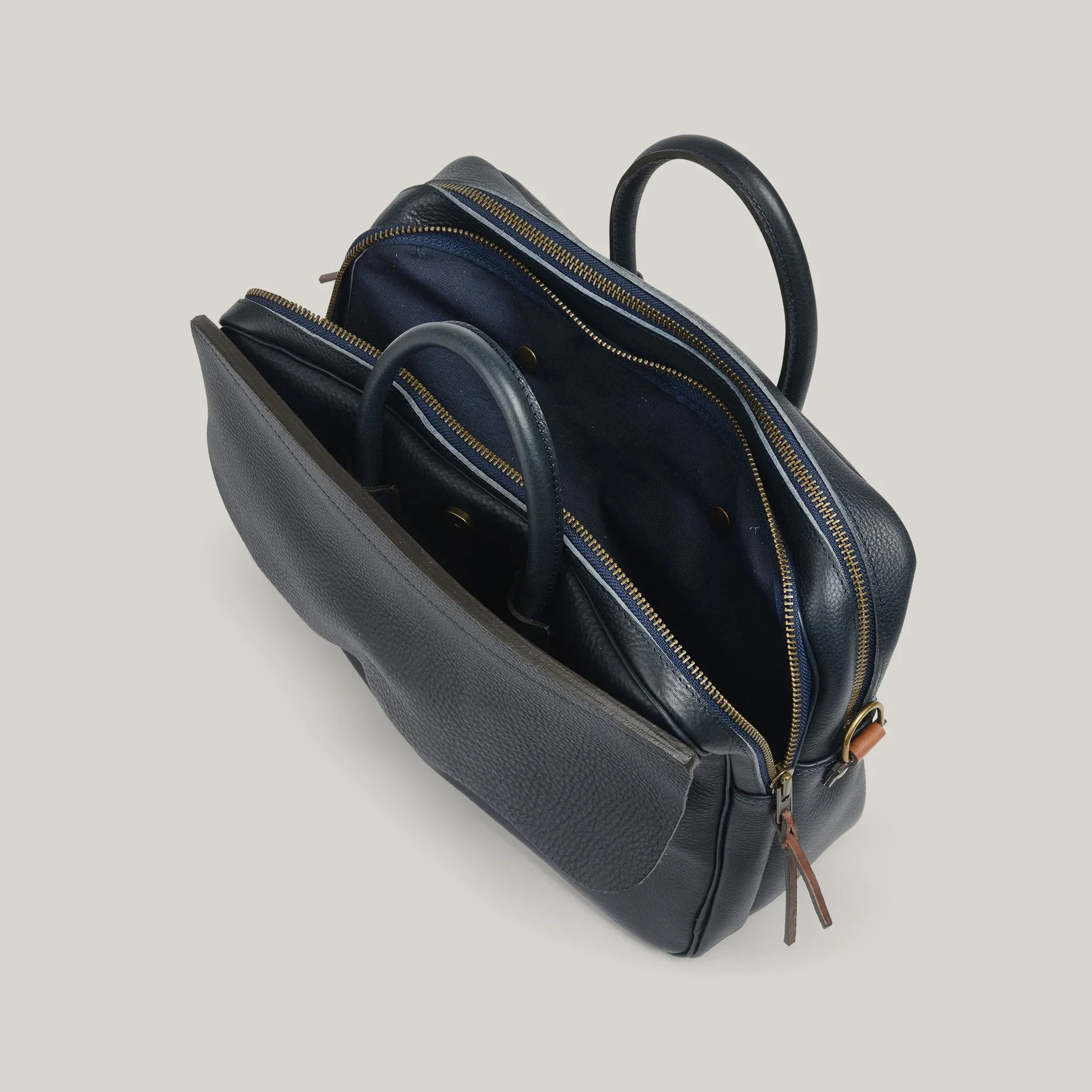 BLEU DE CHAUFFE ZEPPO BUSINESS BAG - NAVY BLUE - Image 5