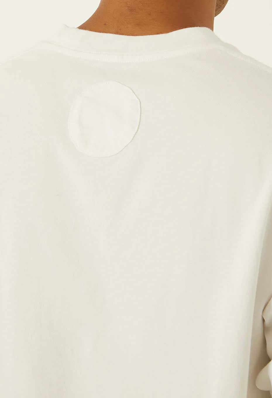 BLUE BLUE JAPAN KNITTED ORGANIC COTTON HIGH GUAGE SLUB SS TEE - WHITE - Image 3