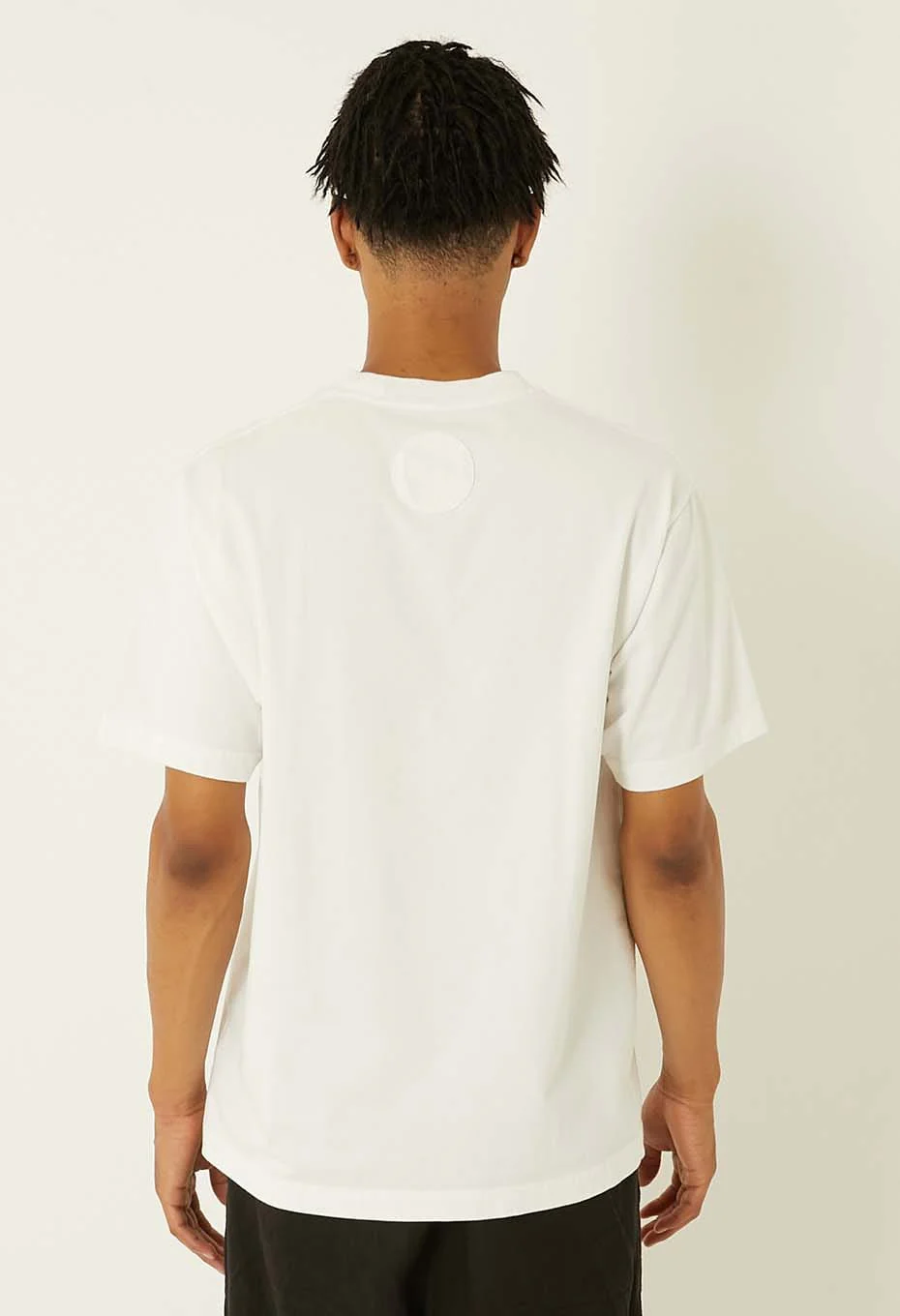BLUE BLUE JAPAN KNITTED ORGANIC COTTON HIGH GUAGE SLUB SS TEE - WHITE - Image 6