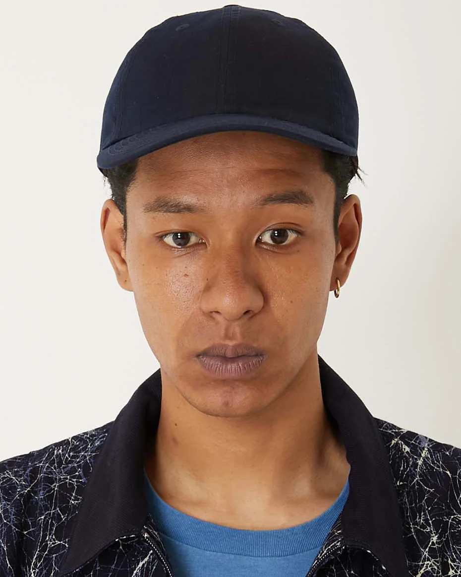 BLUE BLUE JAPAN NYLON SATIN 6 PANEL CAP - INDIGO - Image 2