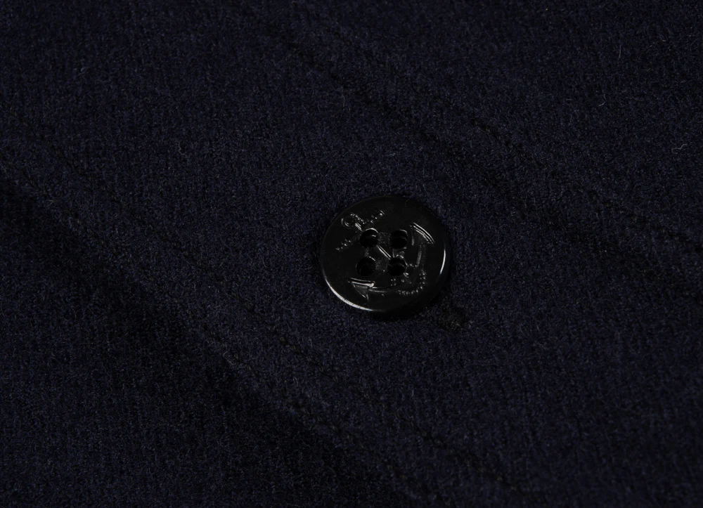 BUZZ RICKSON CPO SHIRT LS WOOL FLANNEL - NAVY - Image 6