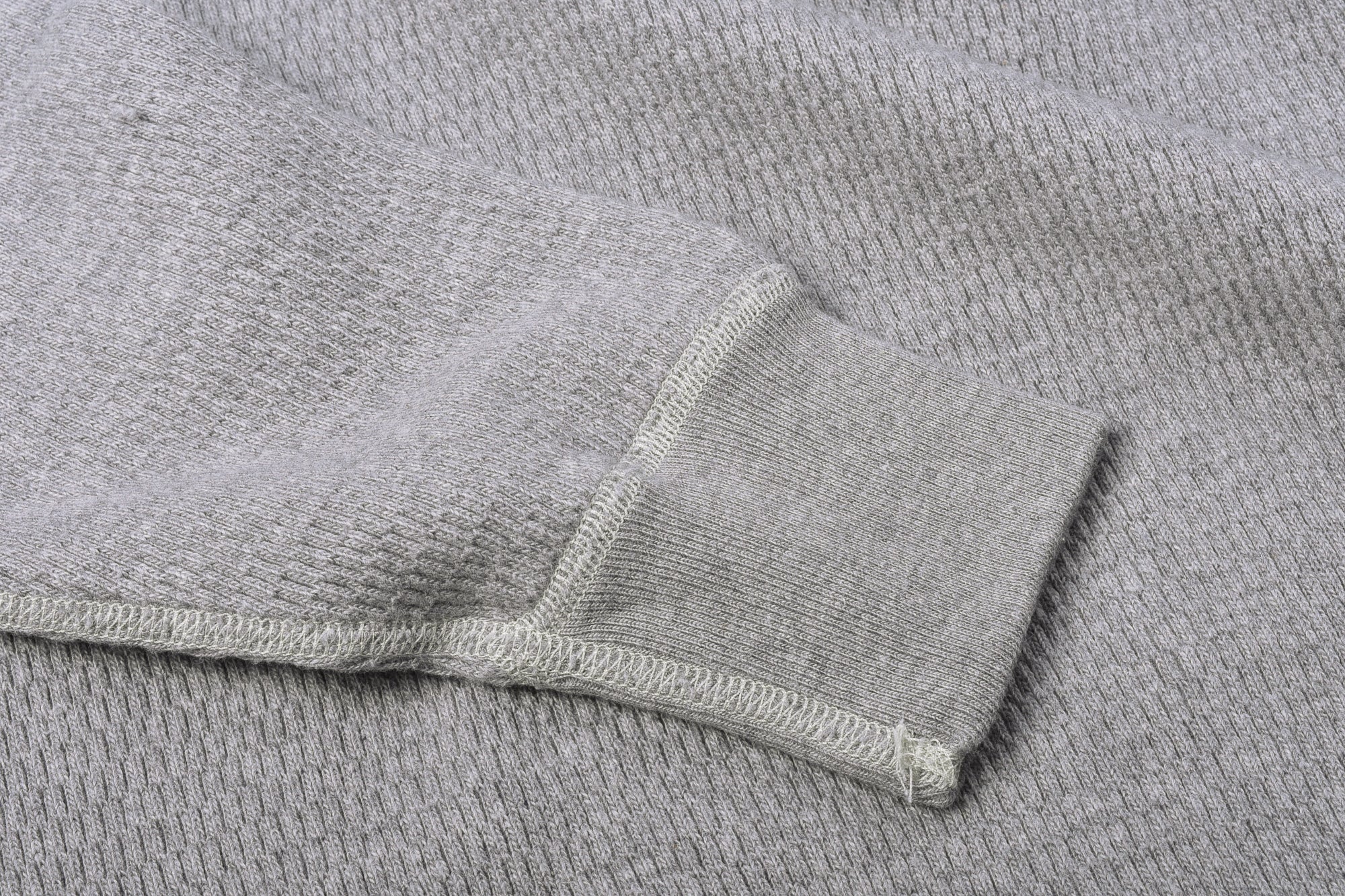 BUZZ RICKSON HENLEY NECK THERMAL - GREY - Image 4