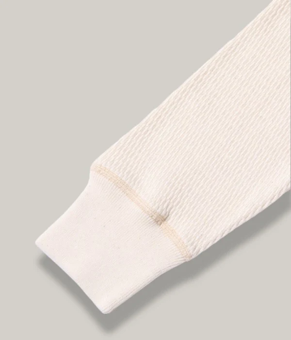 BUZZ RICKSON HENLEY NECK THERMAL - NATURAL - Image 4