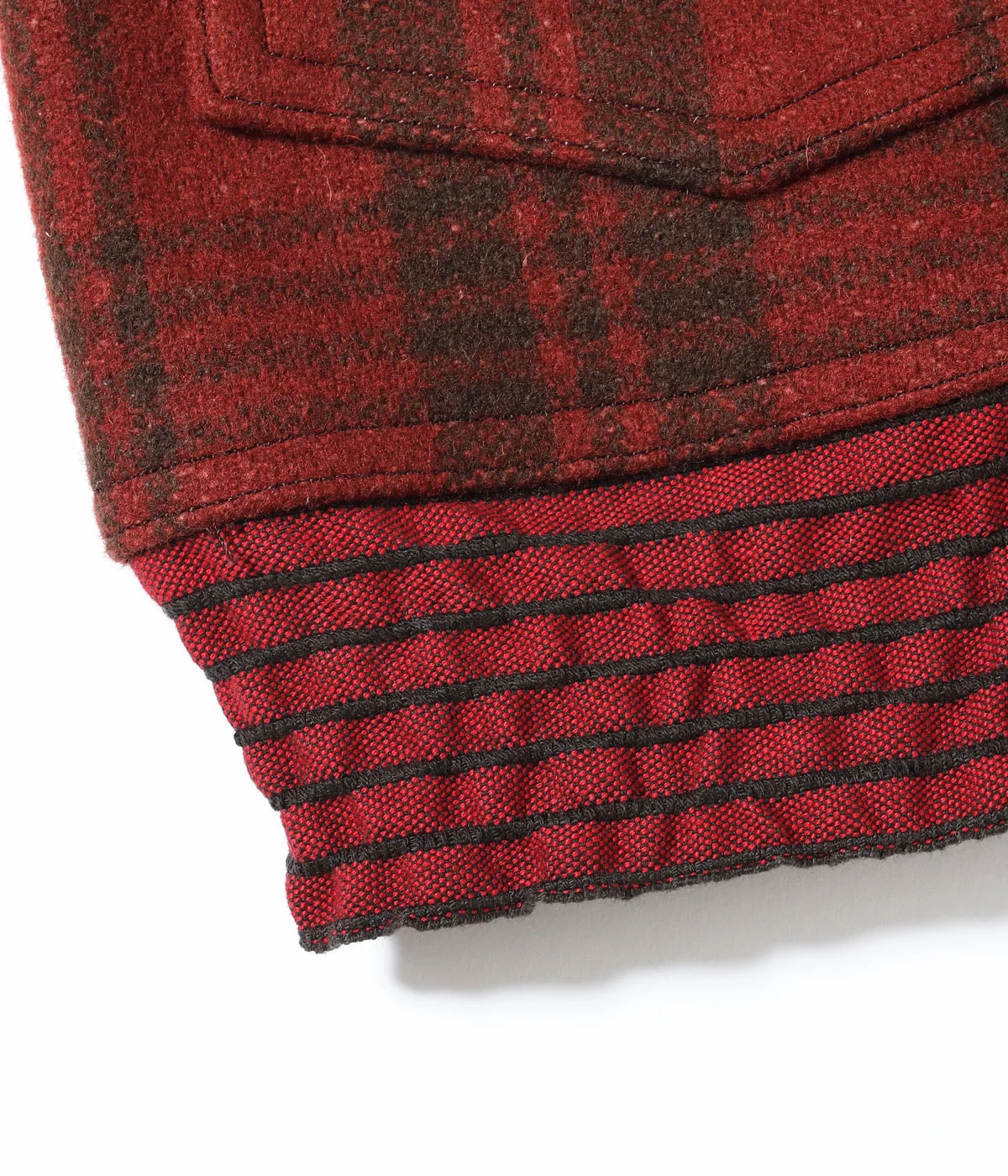 BUZZ RICKSON WOOL CIVILIAN CONSERVATION CORPS JACKET - RED PLAID - Image 7