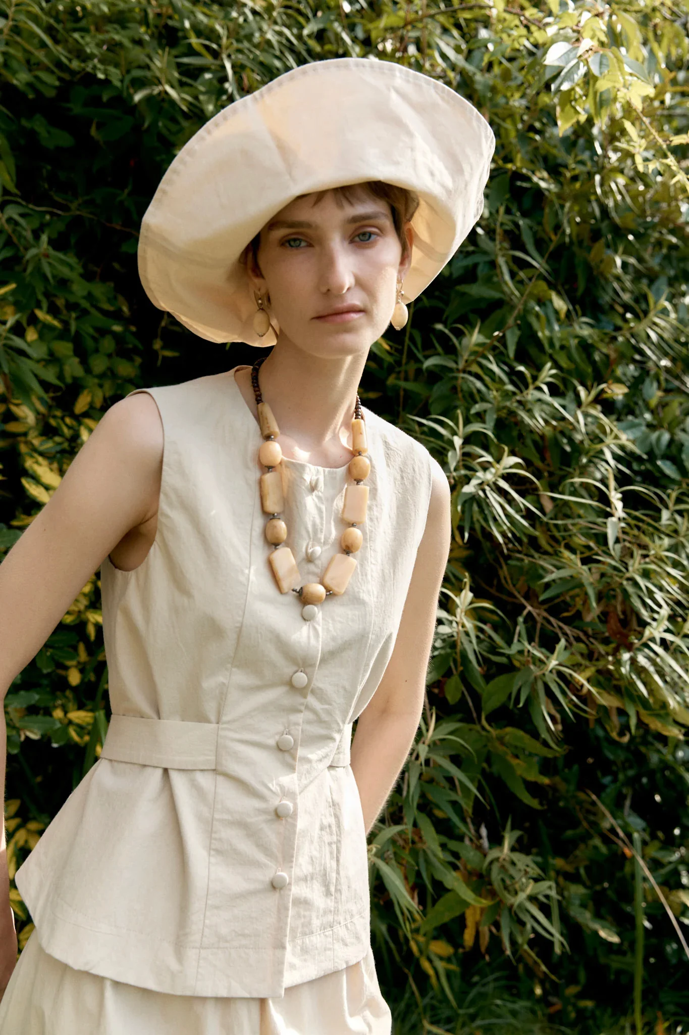 CAWLEY BRITISH DRY OILSKIN SUN HAT - NATURAL - Image 3