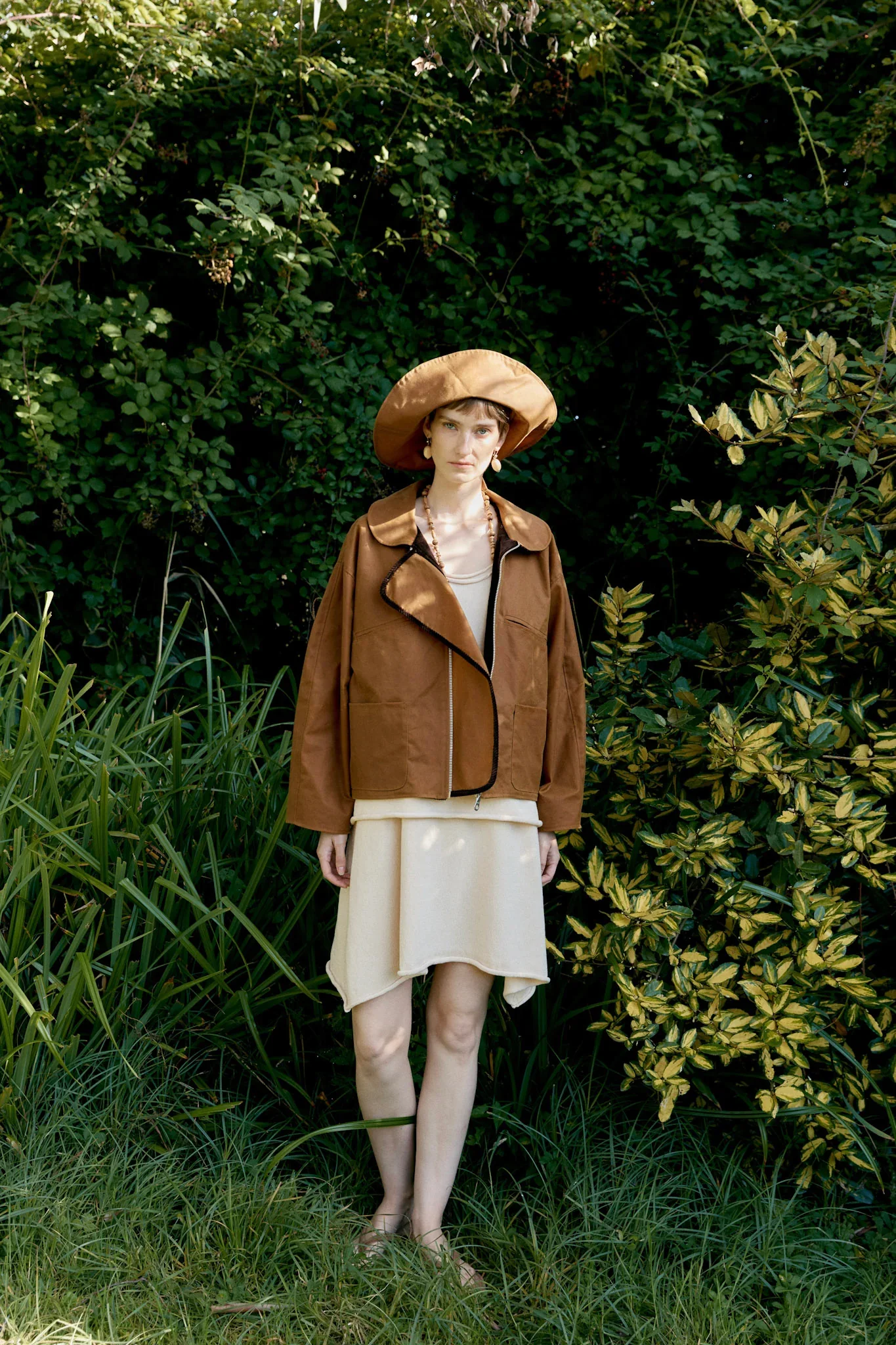 CAWLEY BRITISH OILSKIN SUN HAT - GOLD