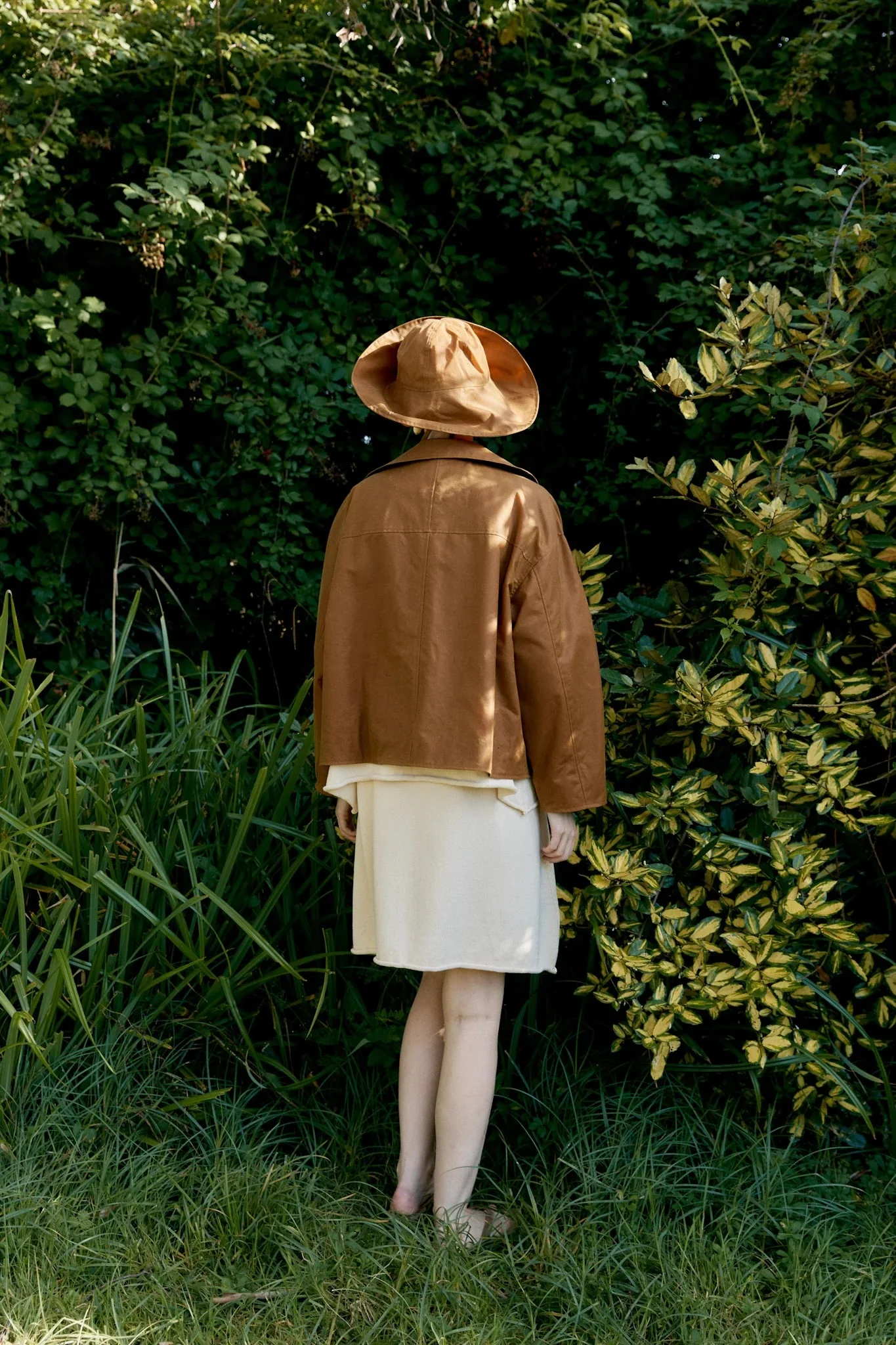 CAWLEY BRITISH OILSKIN SUN HAT - GOLD - Image 4