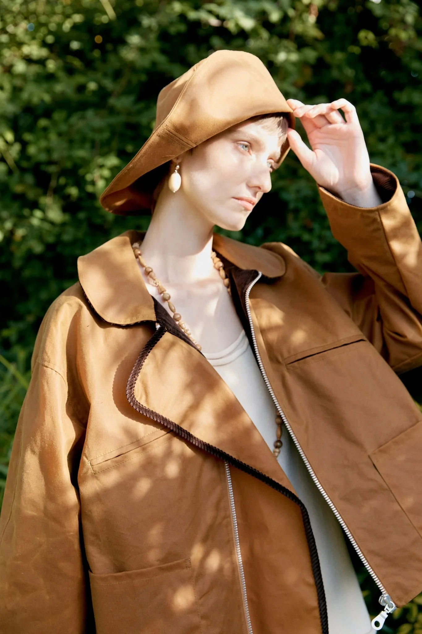 CAWLEY BRITISH OILSKIN SUN HAT - GOLD - Image 5