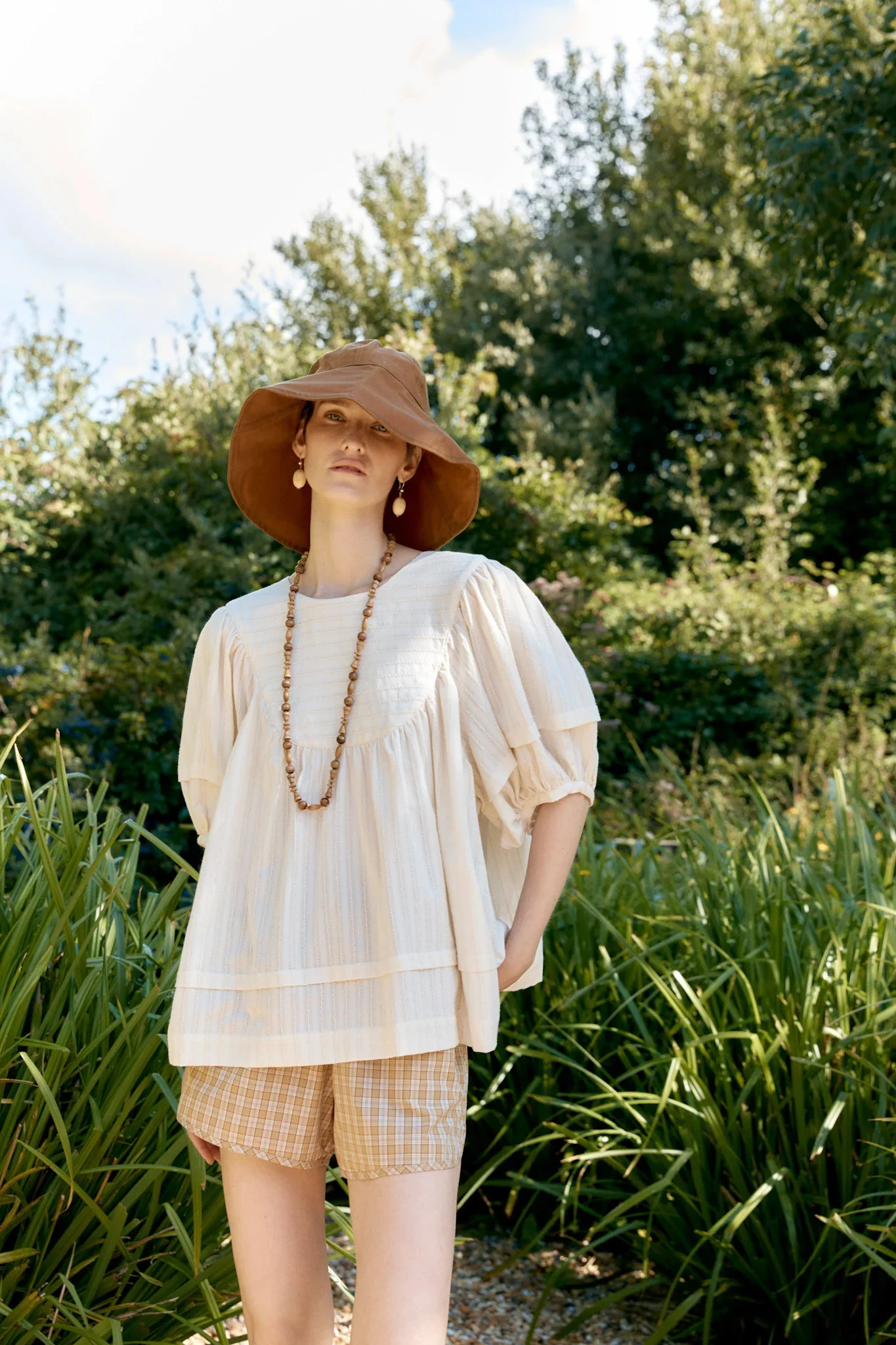 CAWLEY BRITISH OILSKIN SUN HAT - GOLD - Image 7
