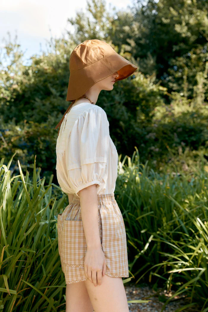 CAWLEY BRITISH OILSKIN SUN HAT - GOLD - Image 8