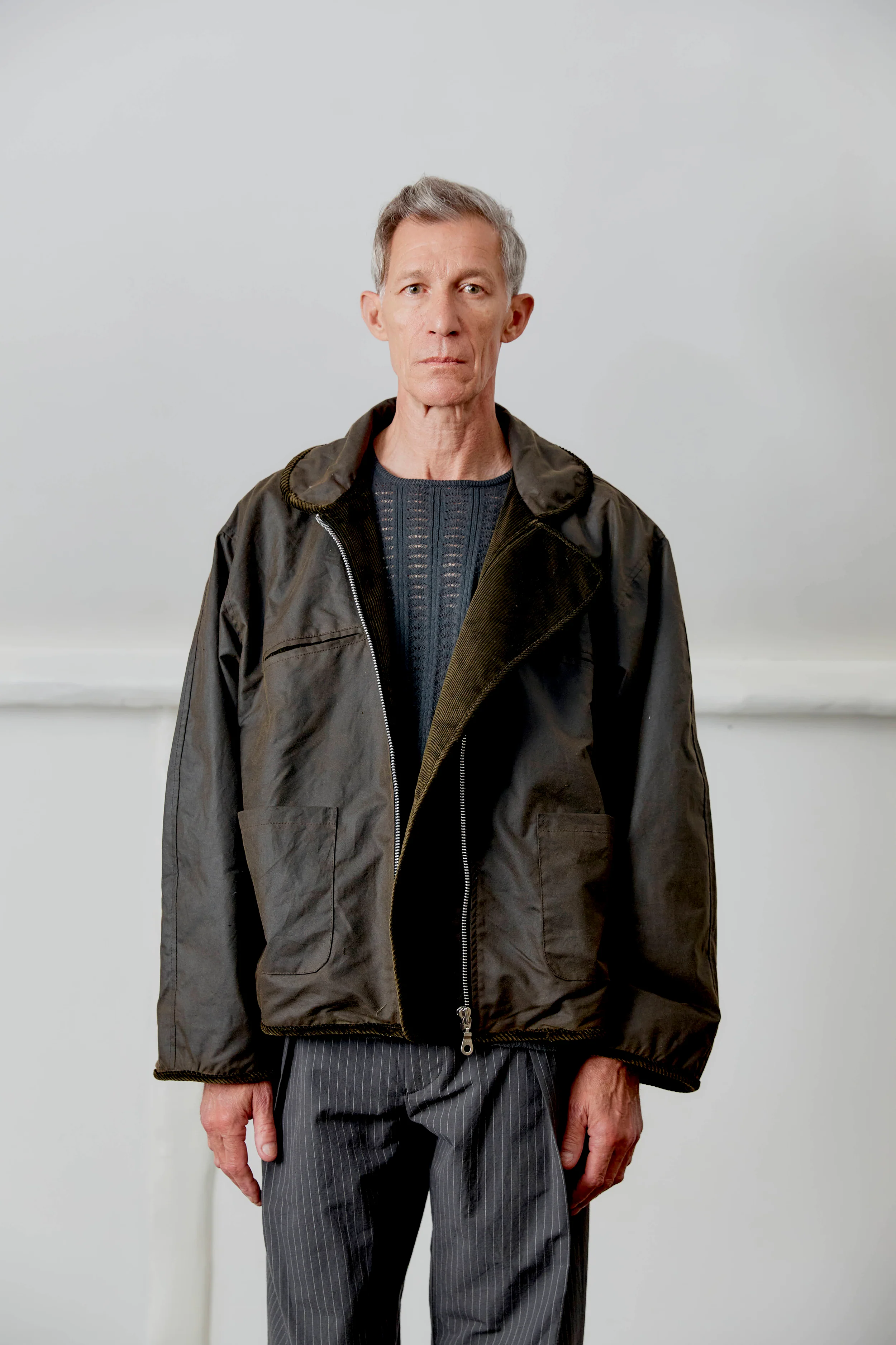 CAWLEY BRITISH OILSKIN FLYING JACKET - OLIVE - Image 3