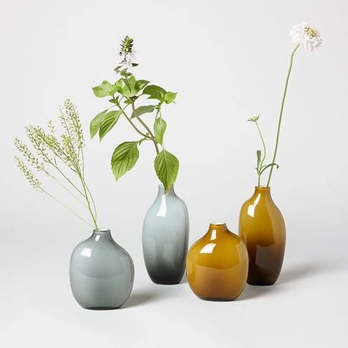 KINTO SACCO GLASS VASE 02 - GRAY - Image 4