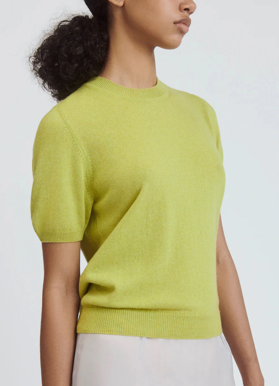 &DAUGHTER EMER CASHMERE T-SHIRT - LIME - Image 5