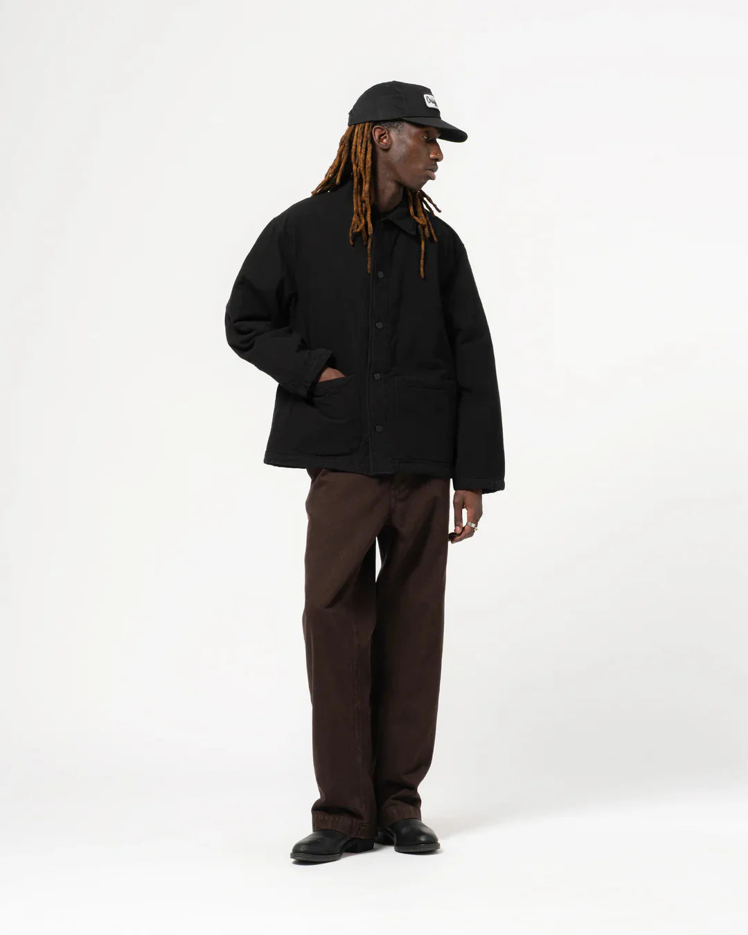 EAT DUST QUILTED SONORA JACKET -  FADED BLACK - Image 4