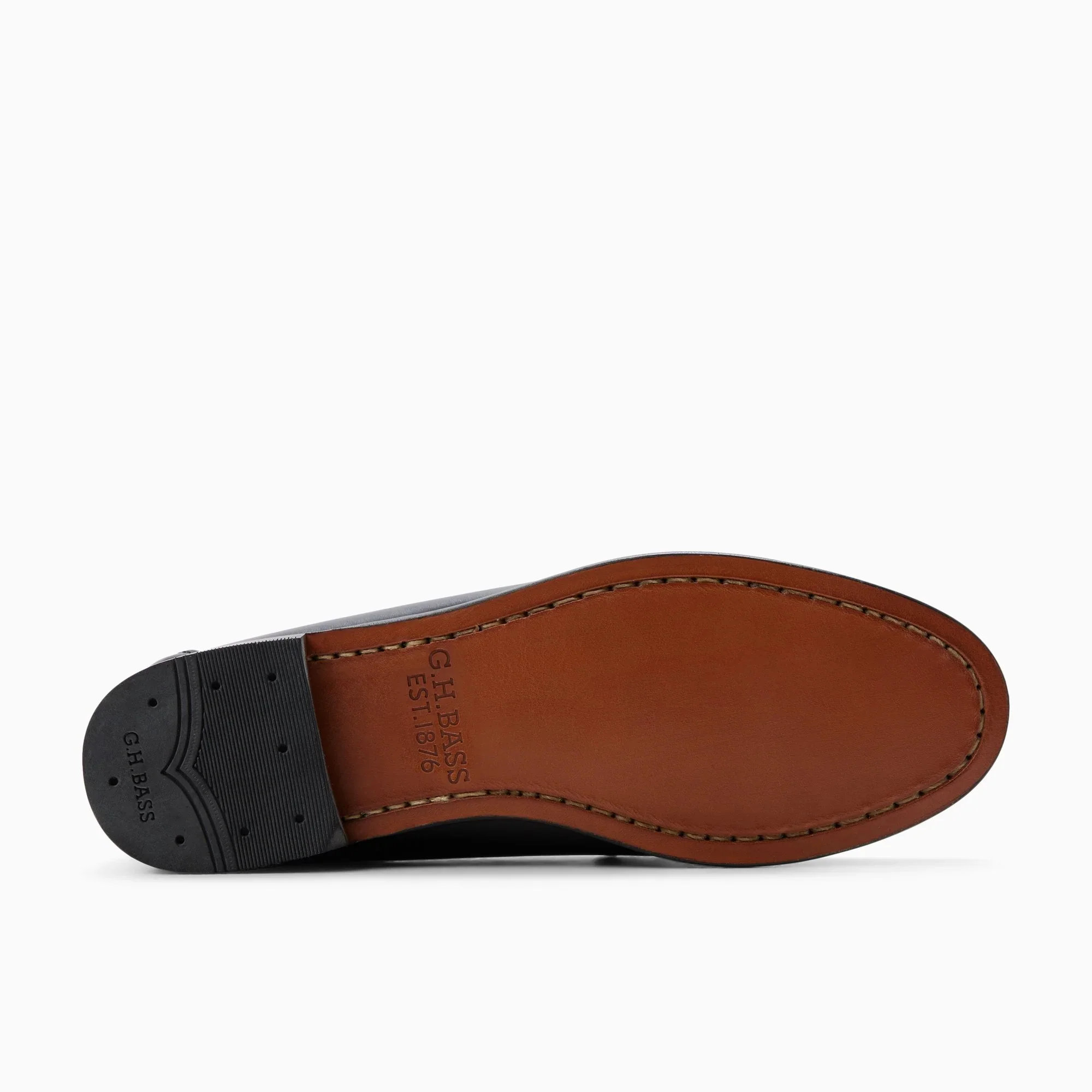 G. H. BASS -  WEEJUN WOMEN'S PENNY - BLACK LEATHER - Image 4