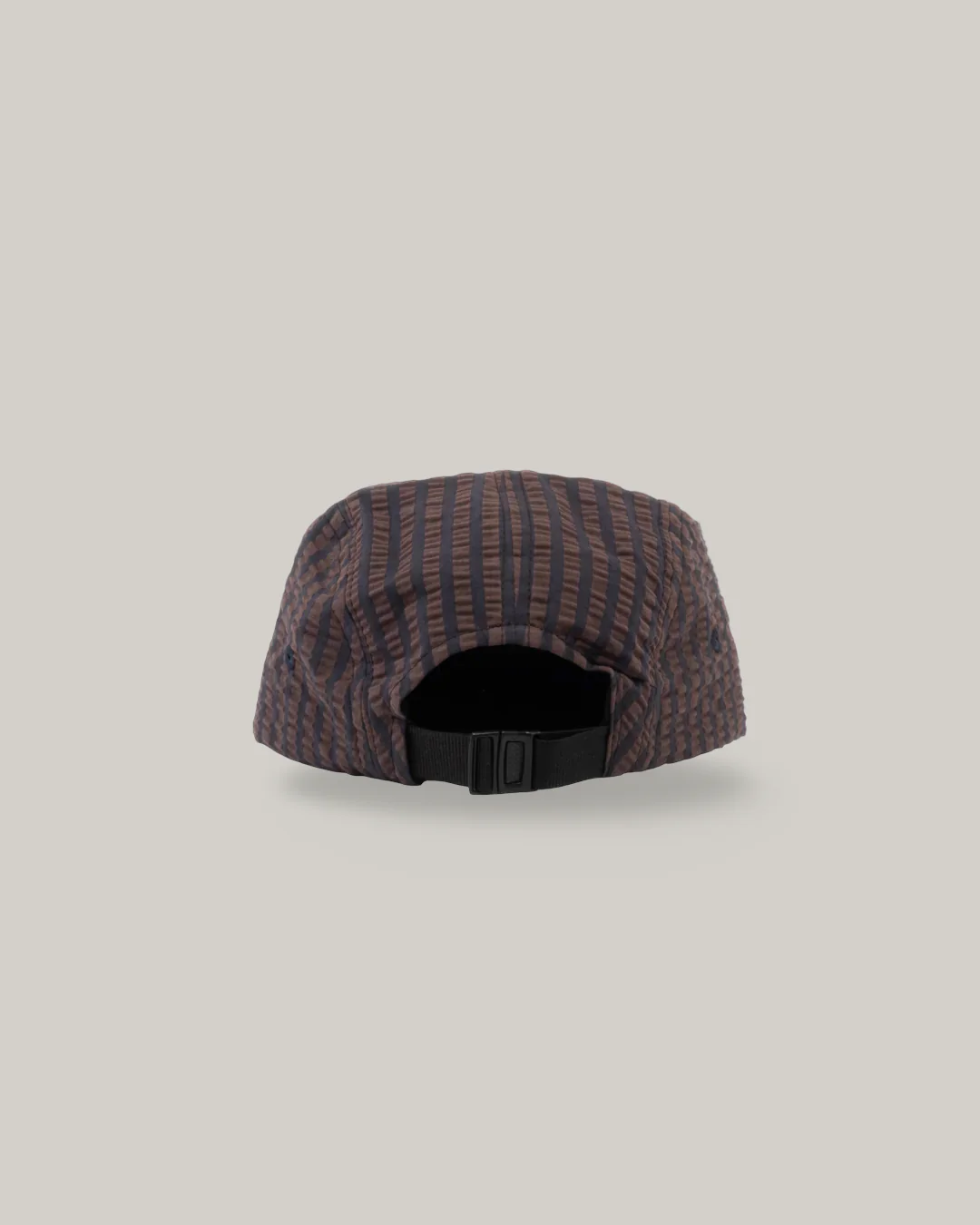 GIRLS OF DUST 5 PANELS CAP - BELFAST SEERSUCKER - COFFEE/ NAVY - Image 4