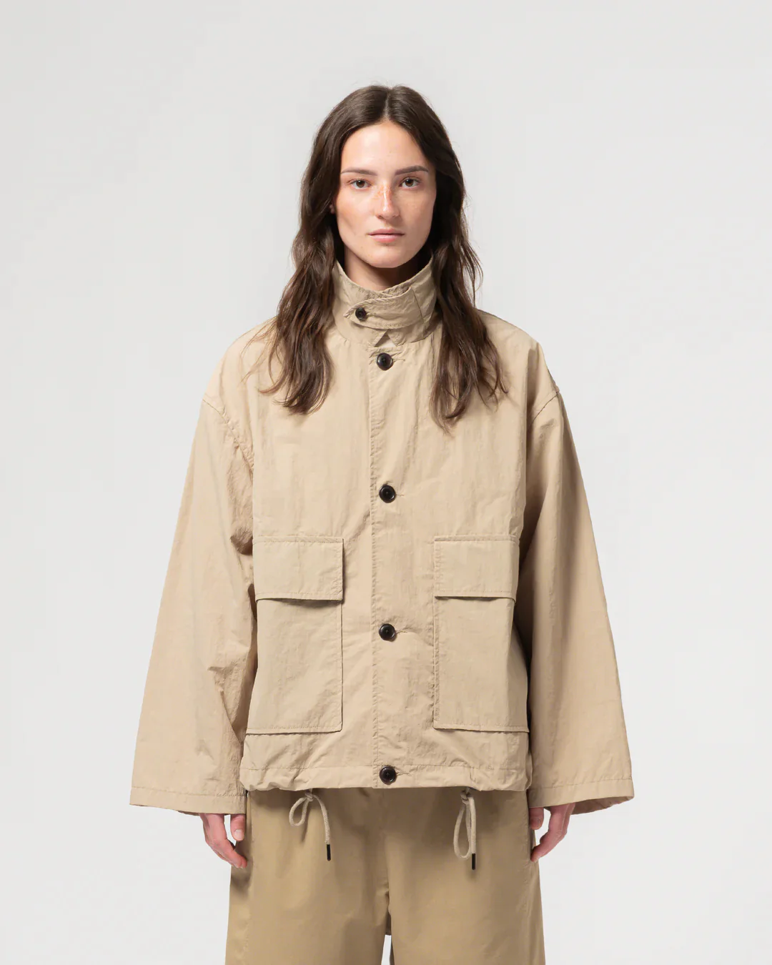 GIRLS OF DUST COVE JACKET - FUJI NYLON - OYSTER