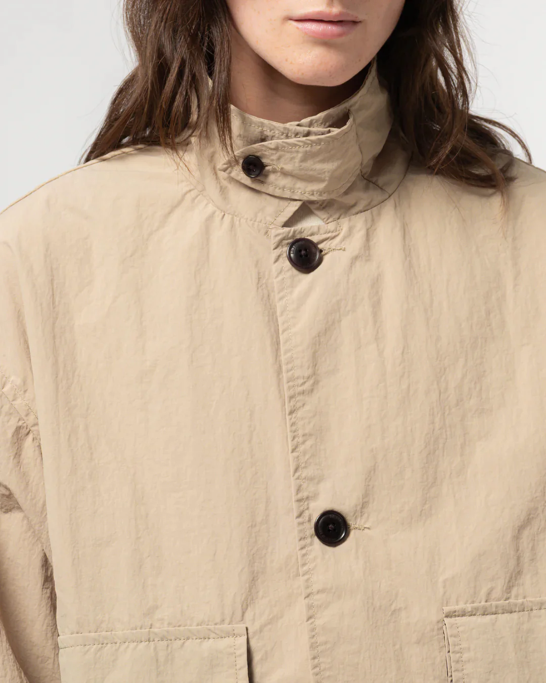 GIRLS OF DUST COVE JACKET - FUJI NYLON - OYSTER - Image 7