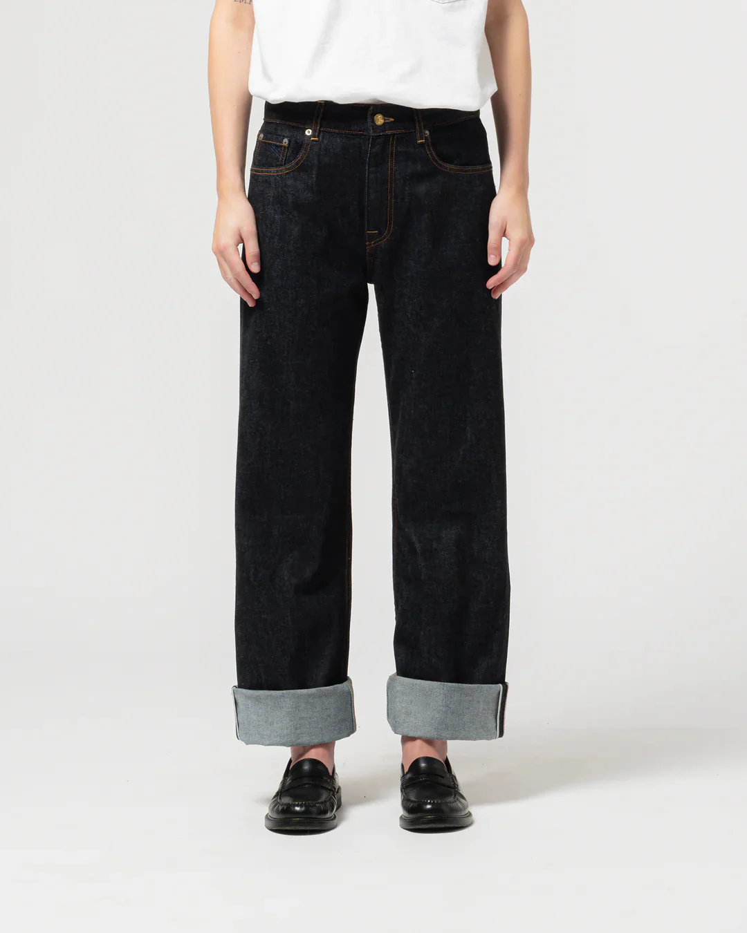 GIRLS OF DUST GEORGIA STRAIGHT SELVEDGE ECO DENIM - INDIGO BLUE - Image 2