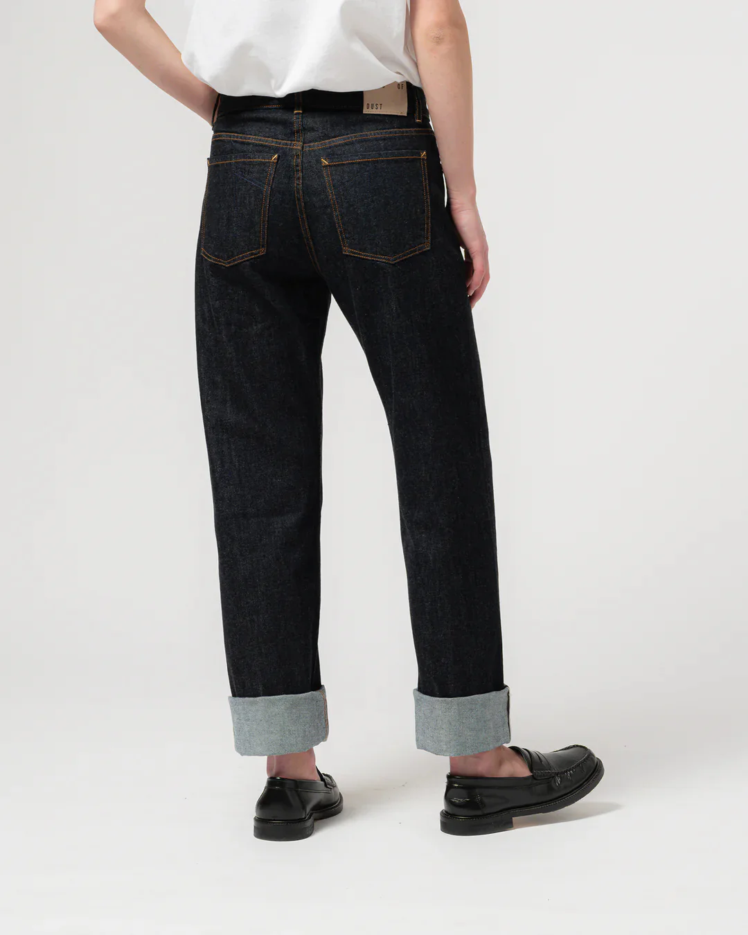 GIRLS OF DUST GEORGIA STRAIGHT SELVEDGE ECO DENIM - INDIGO BLUE - Image 3