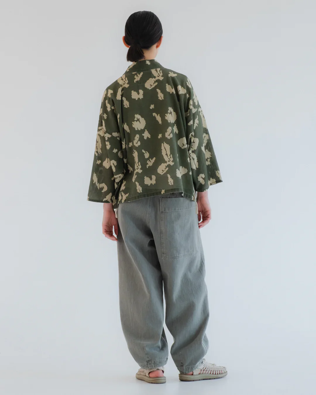 GIRLS OF DUST KIMONO - CLOUD CAMO MESH - LIGHT GREEN/ OFF WHITE - Image 5